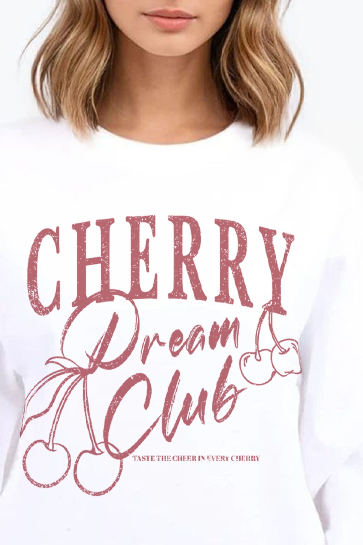 Cherry Dream Club Printed Sweatshirt