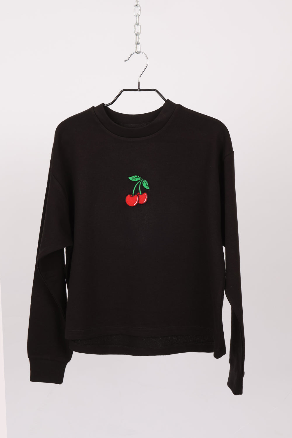 Cherry Embroidered Sweatshirt & Shorts Set (Pack Of 6 Sets)