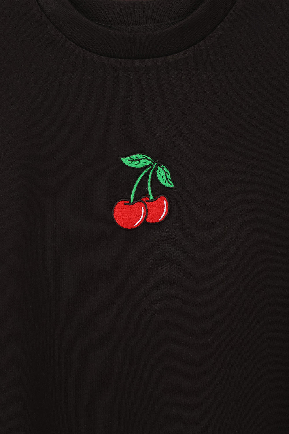 Cherry Embroidered Sweatshirt & Shorts Set (Pack Of 6 Sets)