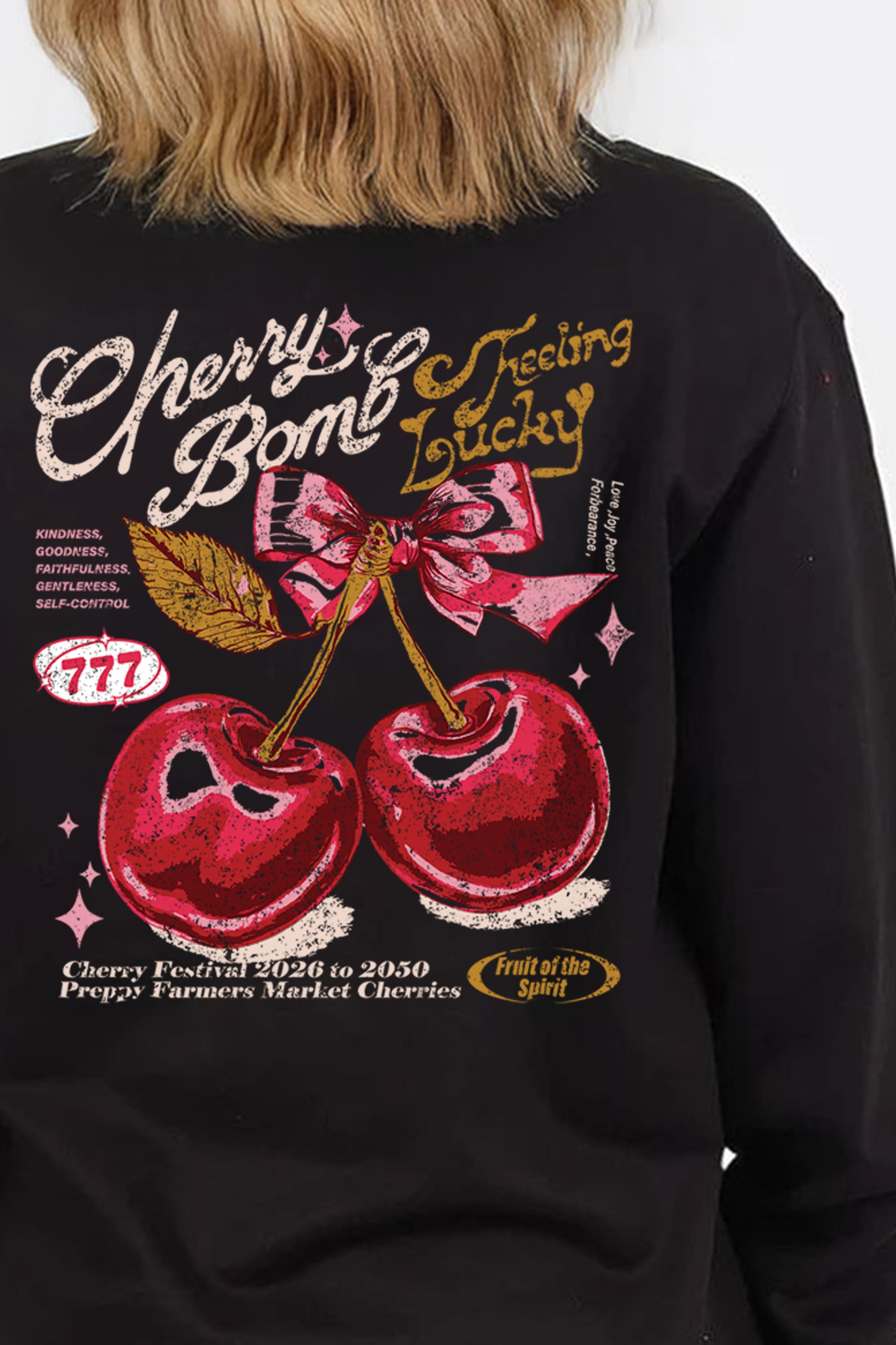 Cherry Bomb Printed Sweatshirt