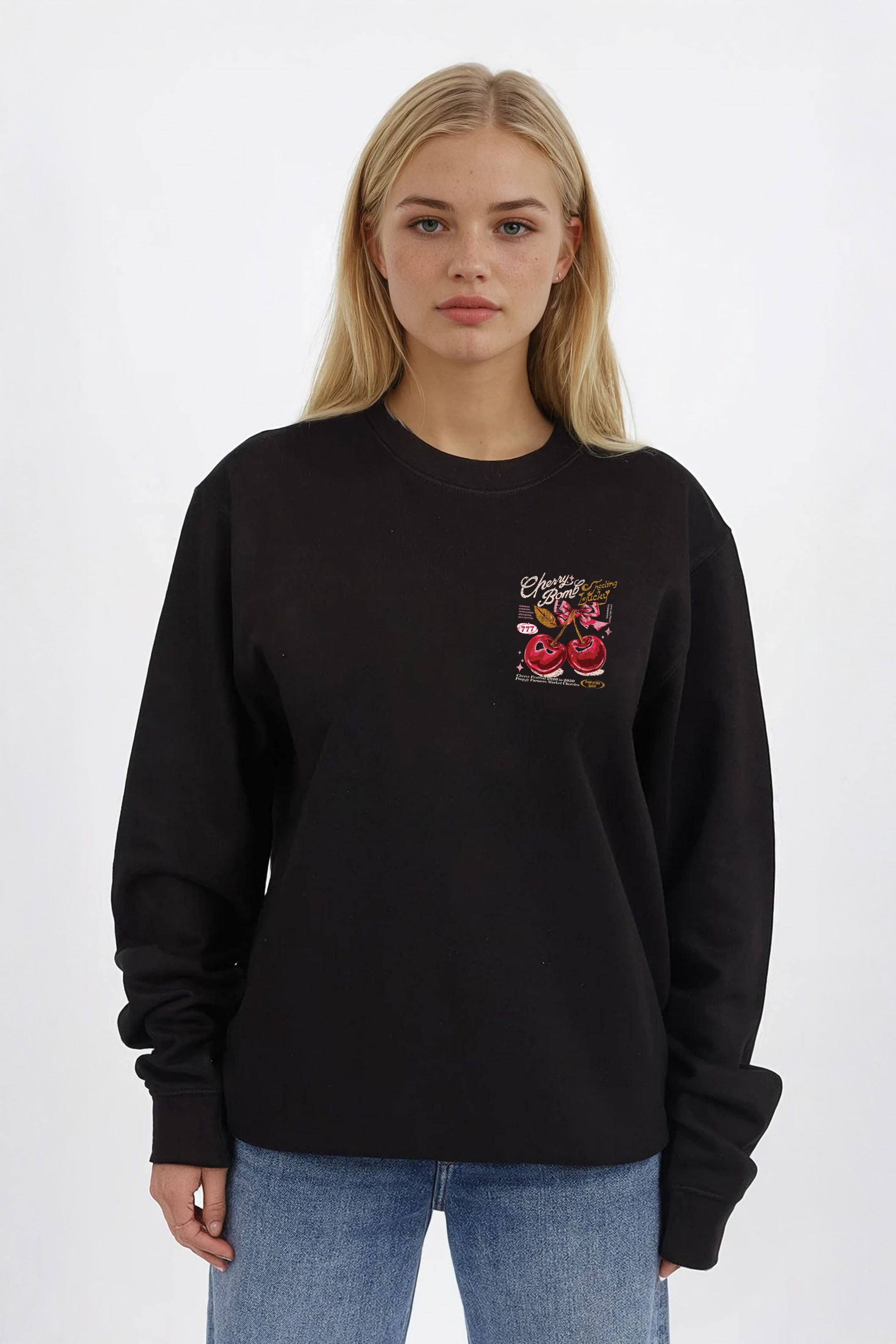 Cherry Bomb Printed Sweatshirt