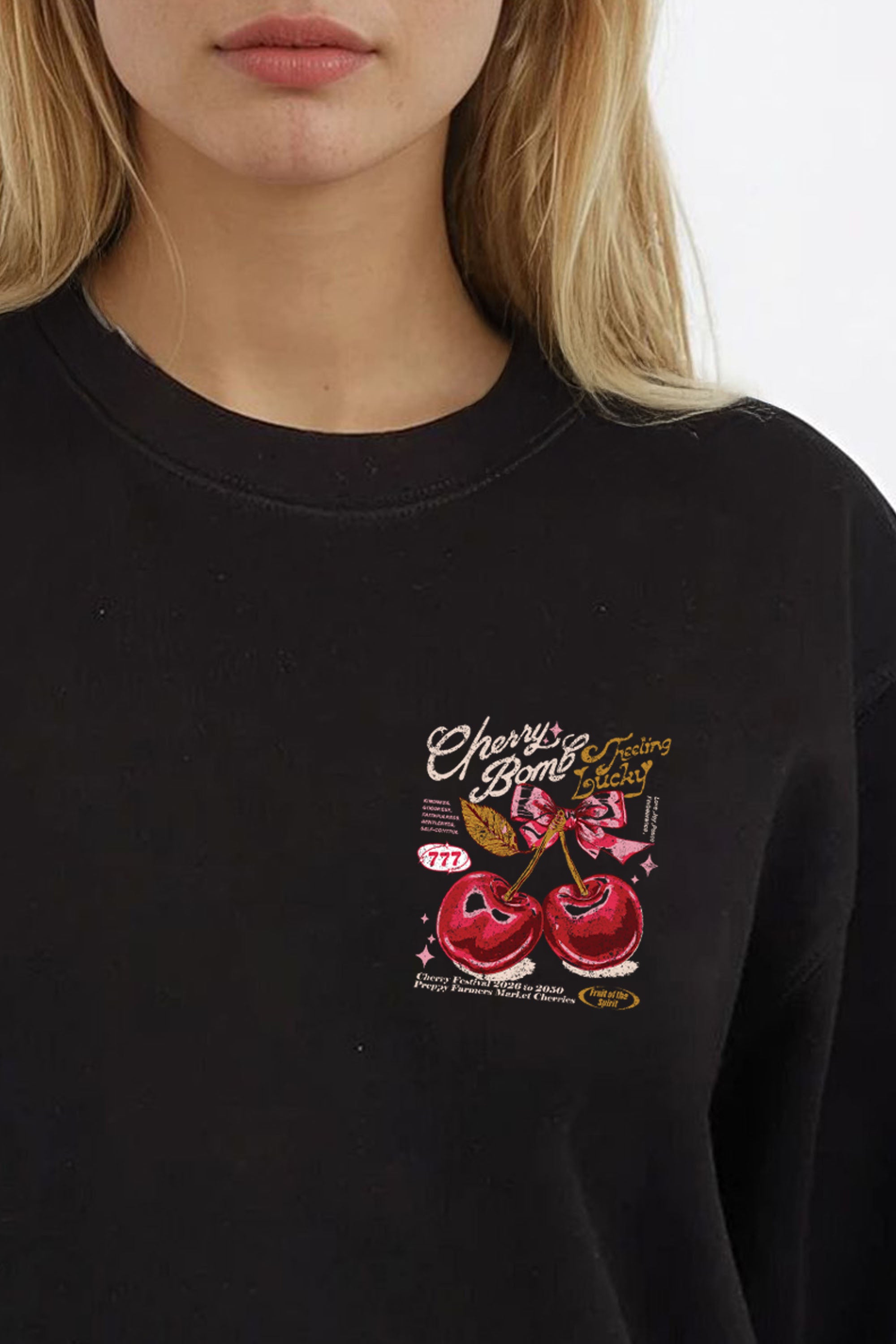 Cherry Bomb Printed Sweatshirt