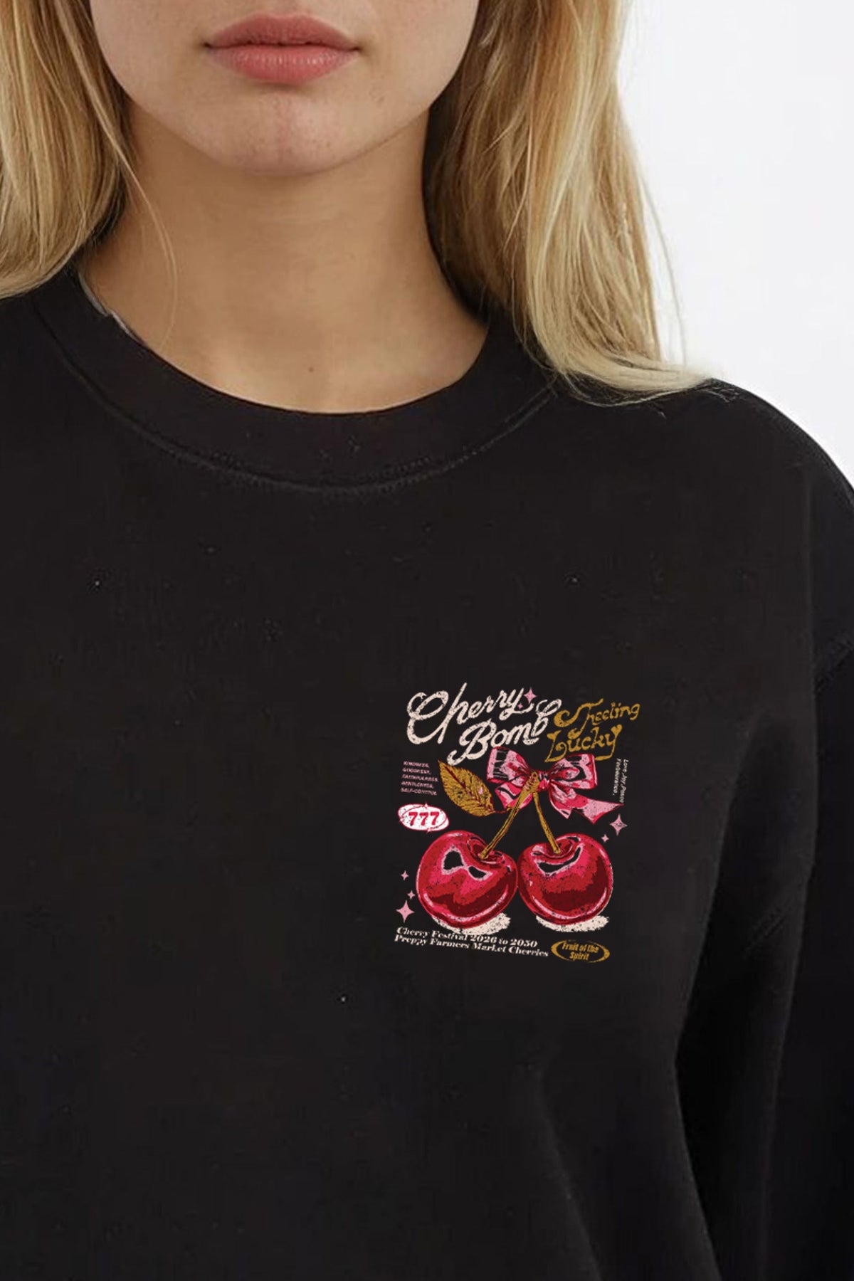 Cherry Bomb Printed Sweatshirt