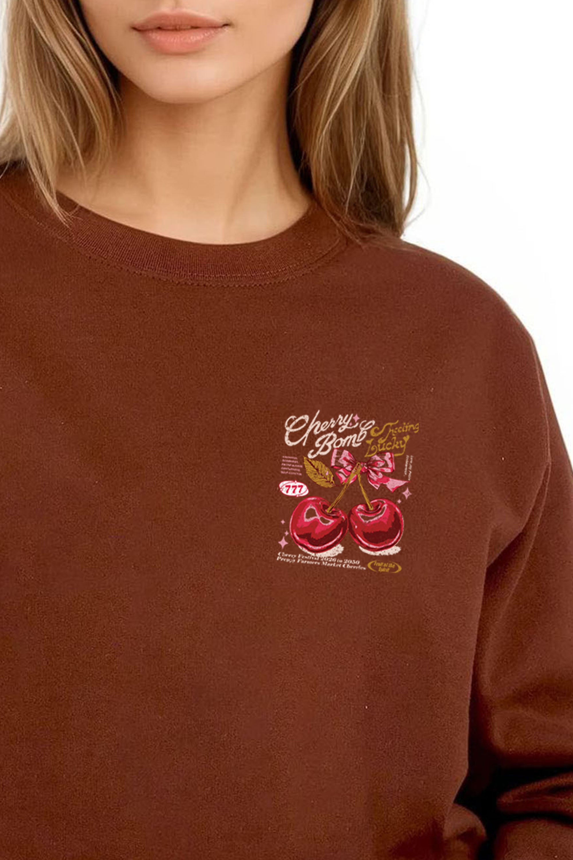 Cherry Bomb Printed Sweatshirt