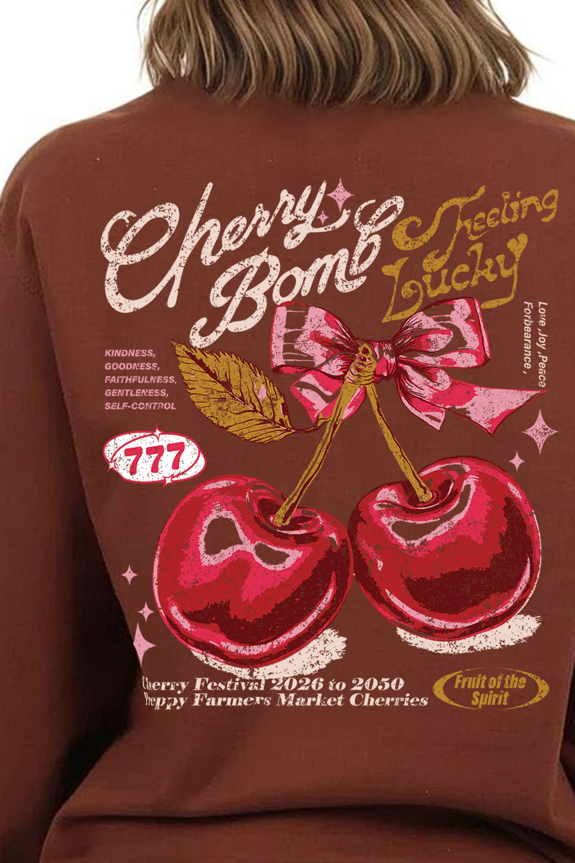 Cherry Bomb Printed Sweatshirt