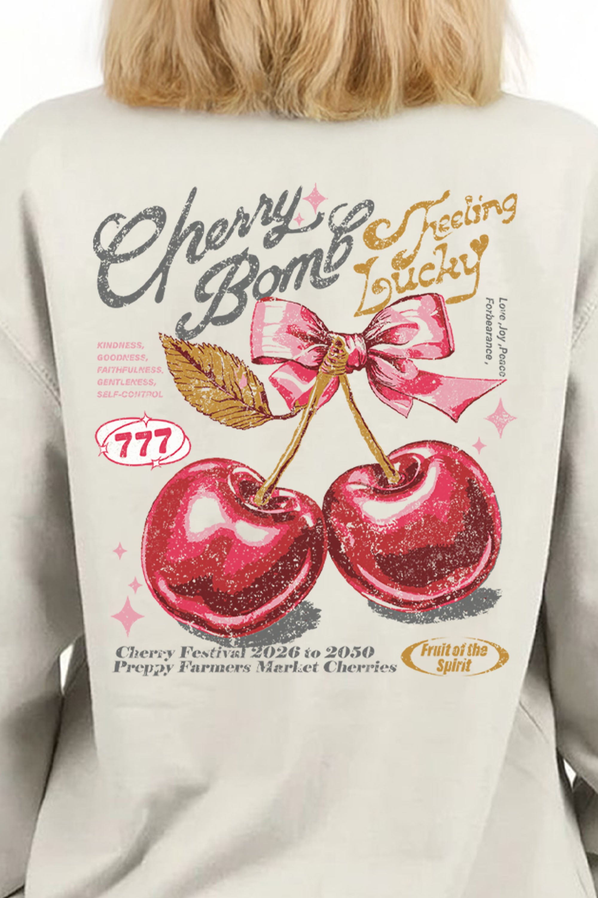Cherry Bomb Printed Sweatshirt