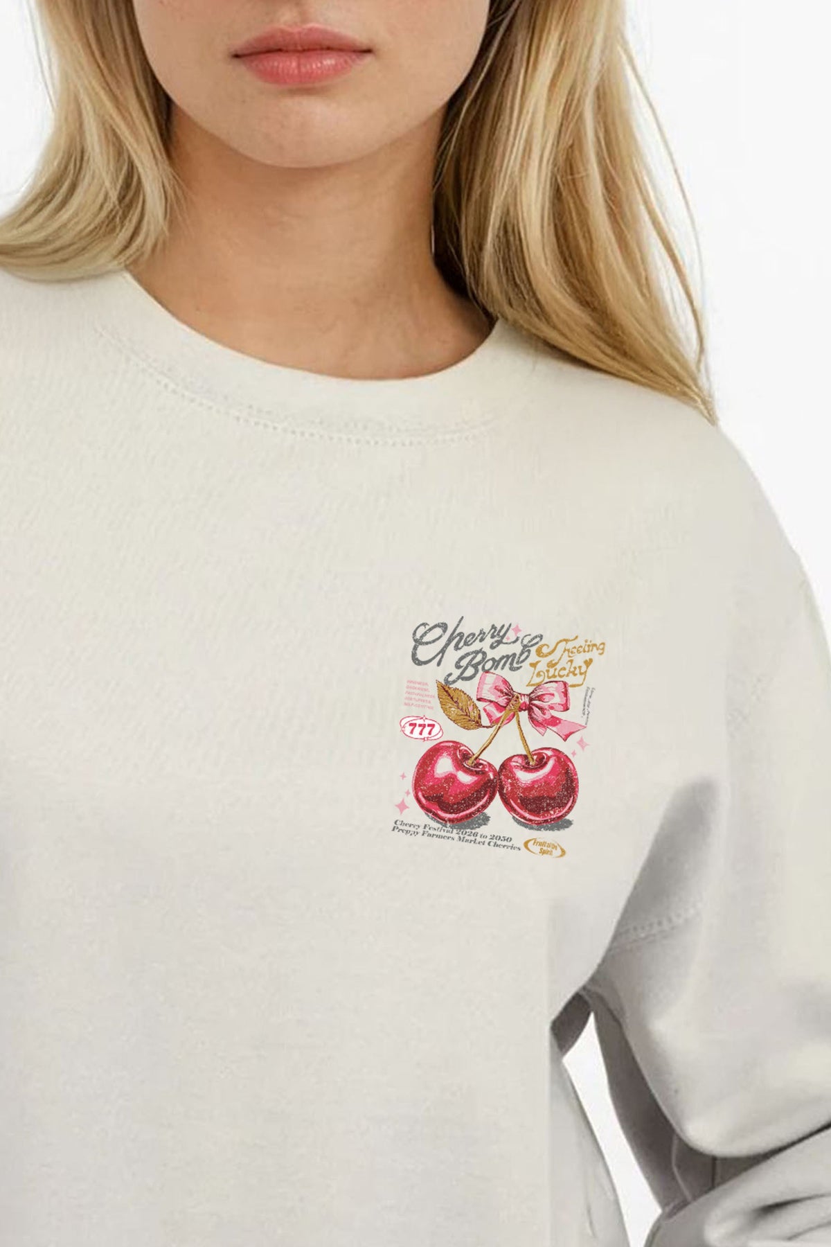 Cherry Bomb Printed Sweatshirt