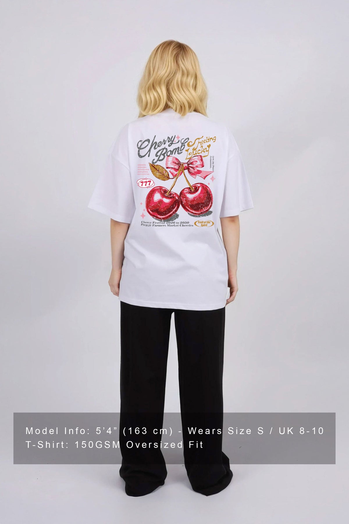 Oversized T-Shirt In Cherry Bomb Print