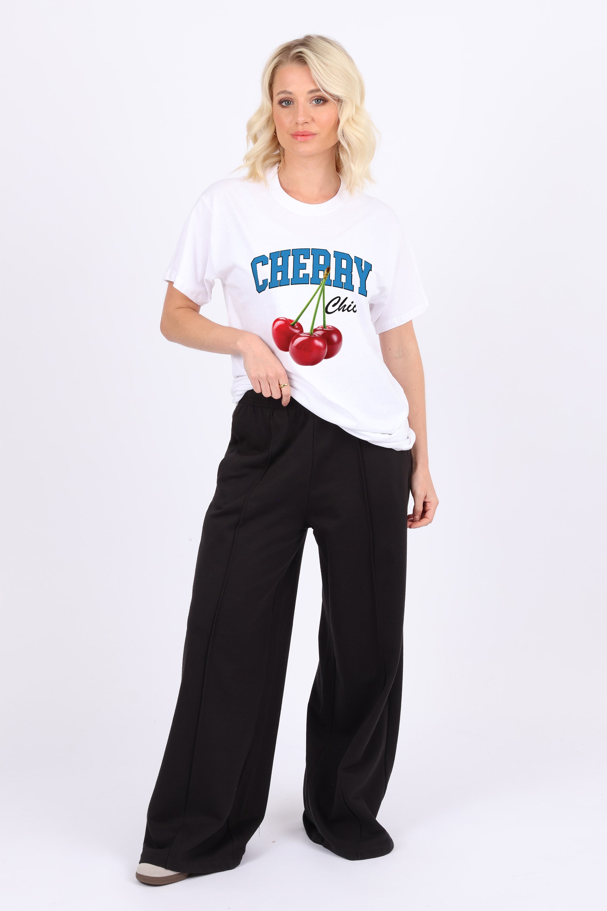 Cherry Chic Printed T-Shirt