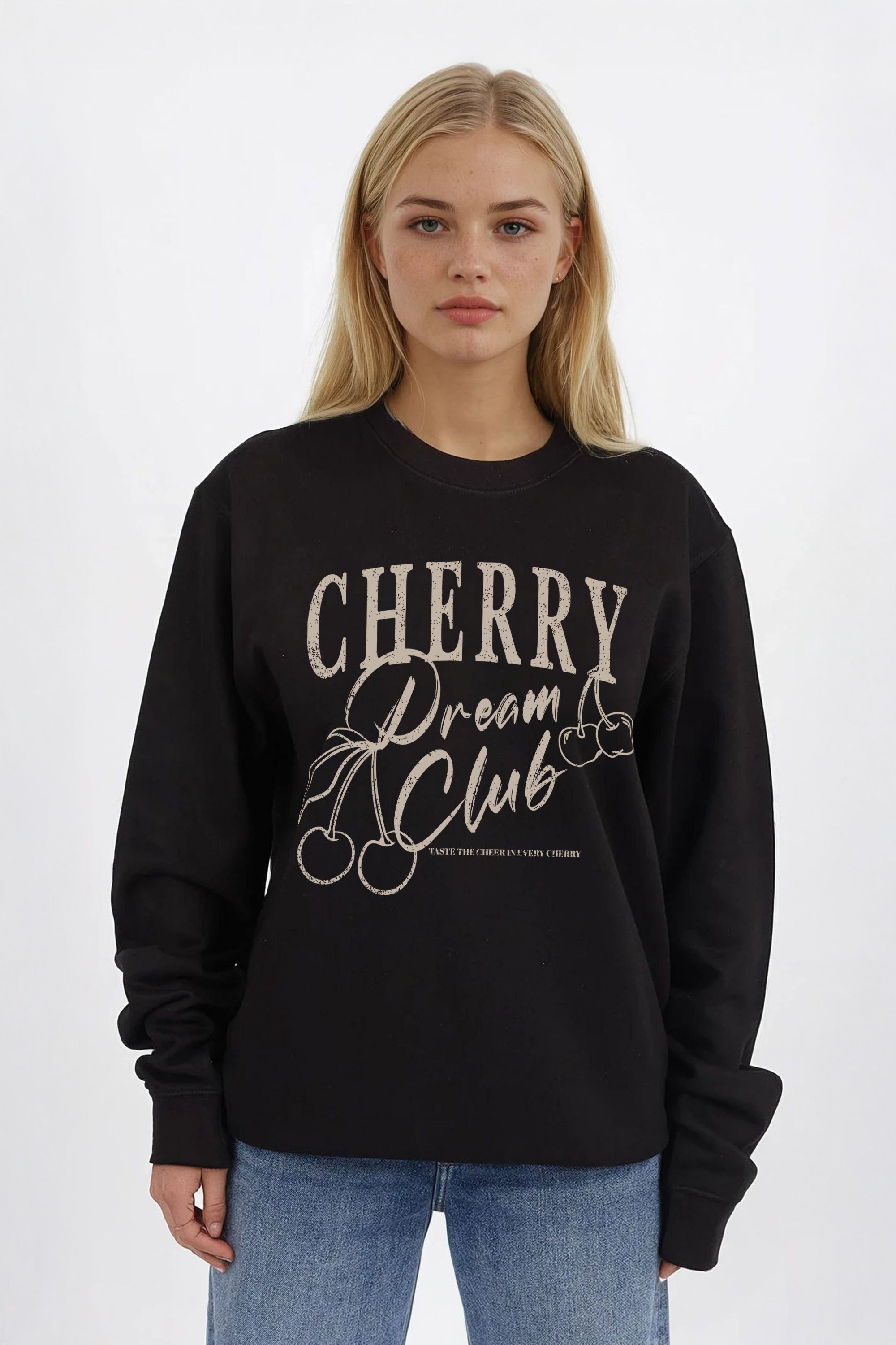 Cherry Dream Club Printed Sweatshirt