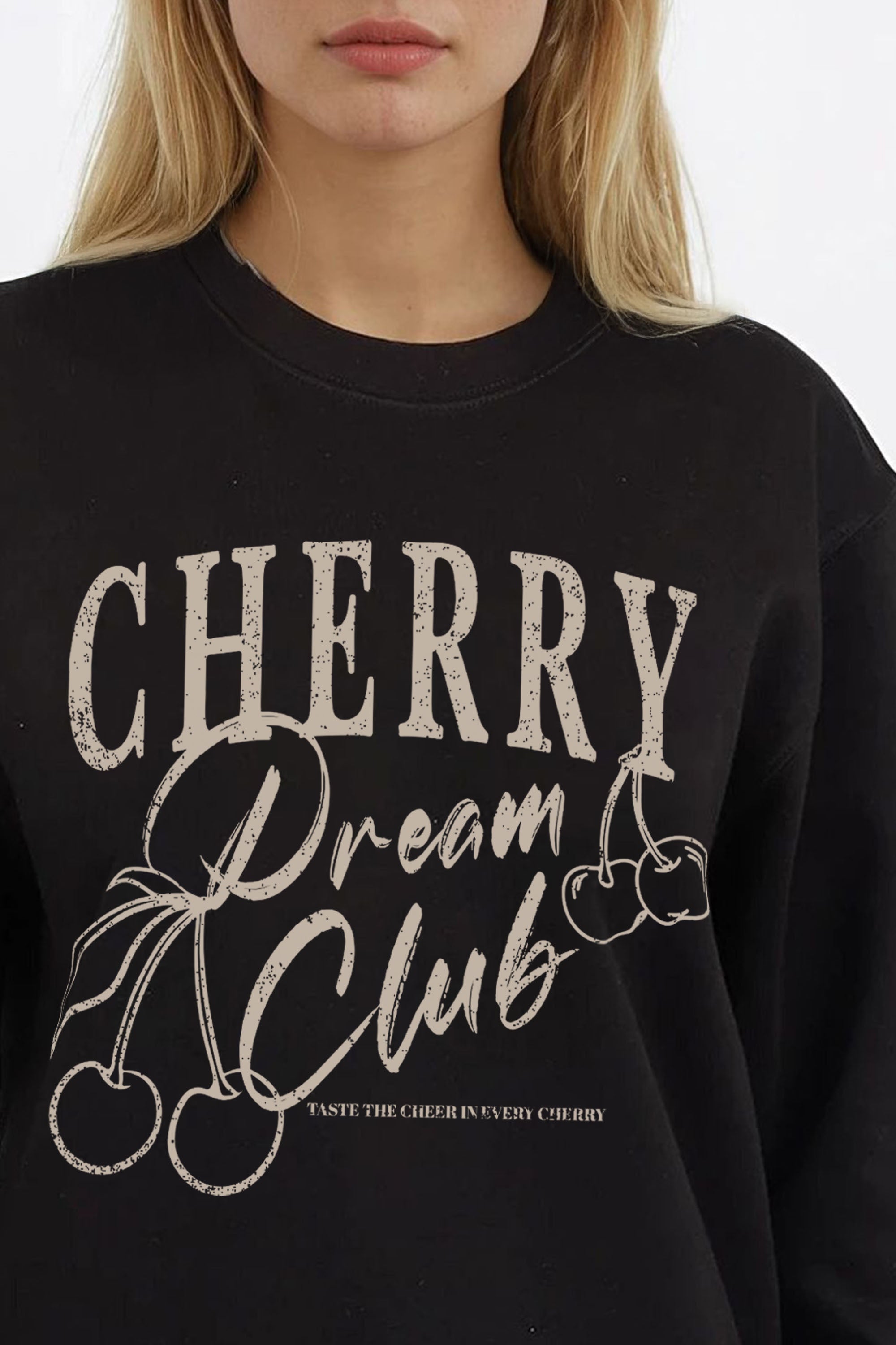 Cherry Dream Club Printed Sweatshirt
