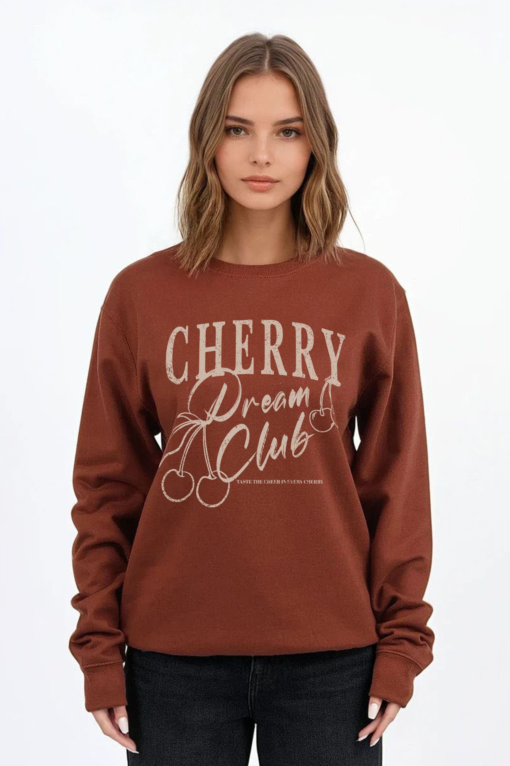 Cherry Dream Club Printed Sweatshirt