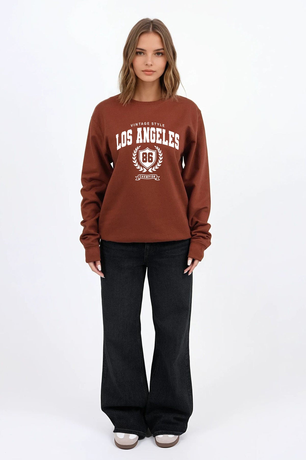 Vintage Style Los Angeles Printed Sweatshirt