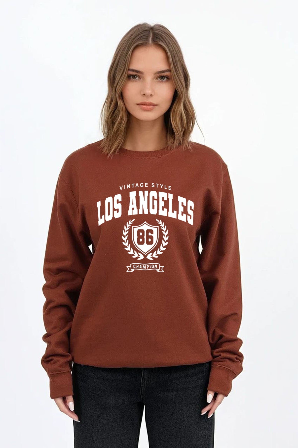 Vintage Style Los Angeles Printed Sweatshirt