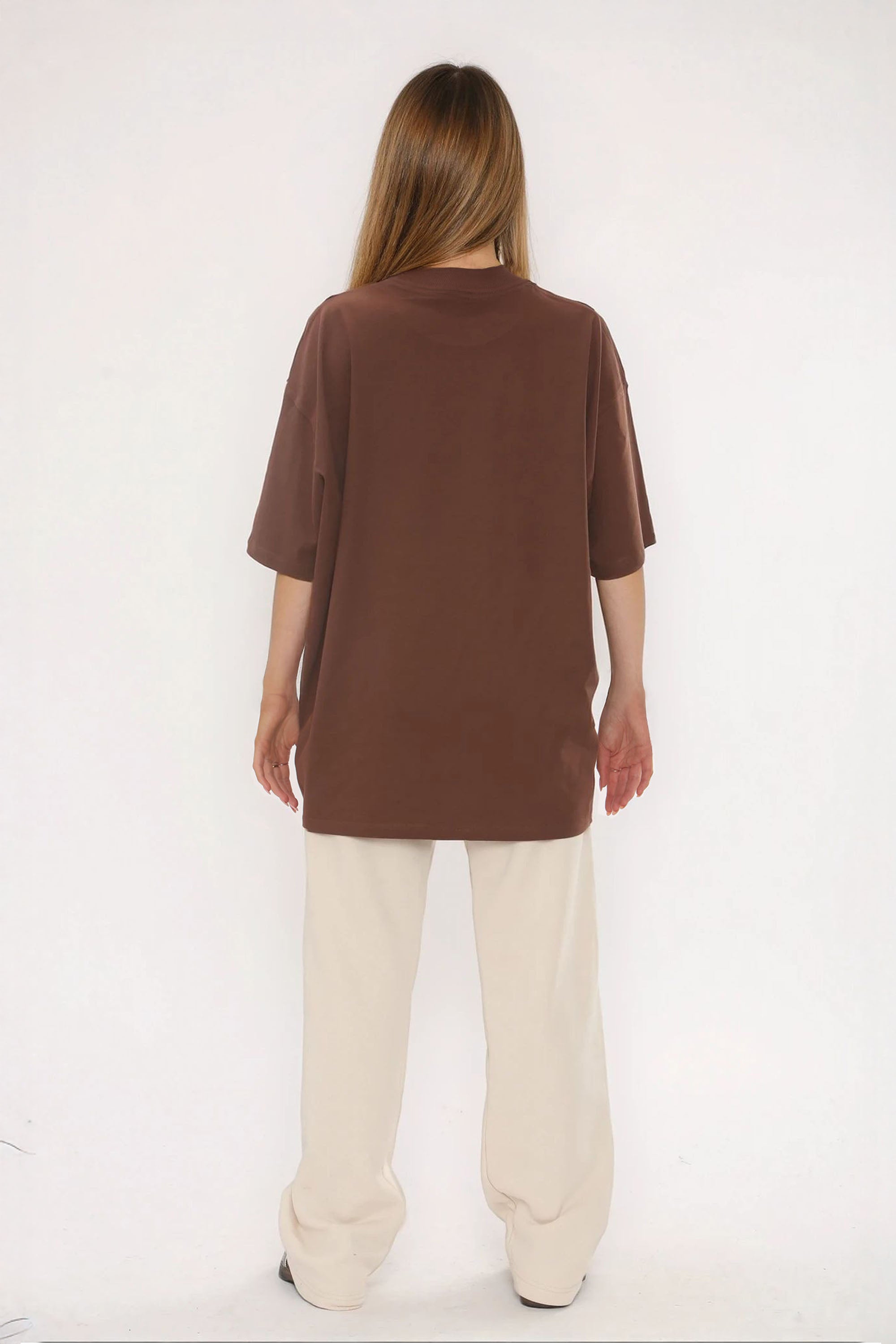 220GSM Oversized T-Shirt in Guided Angel Line Art Print