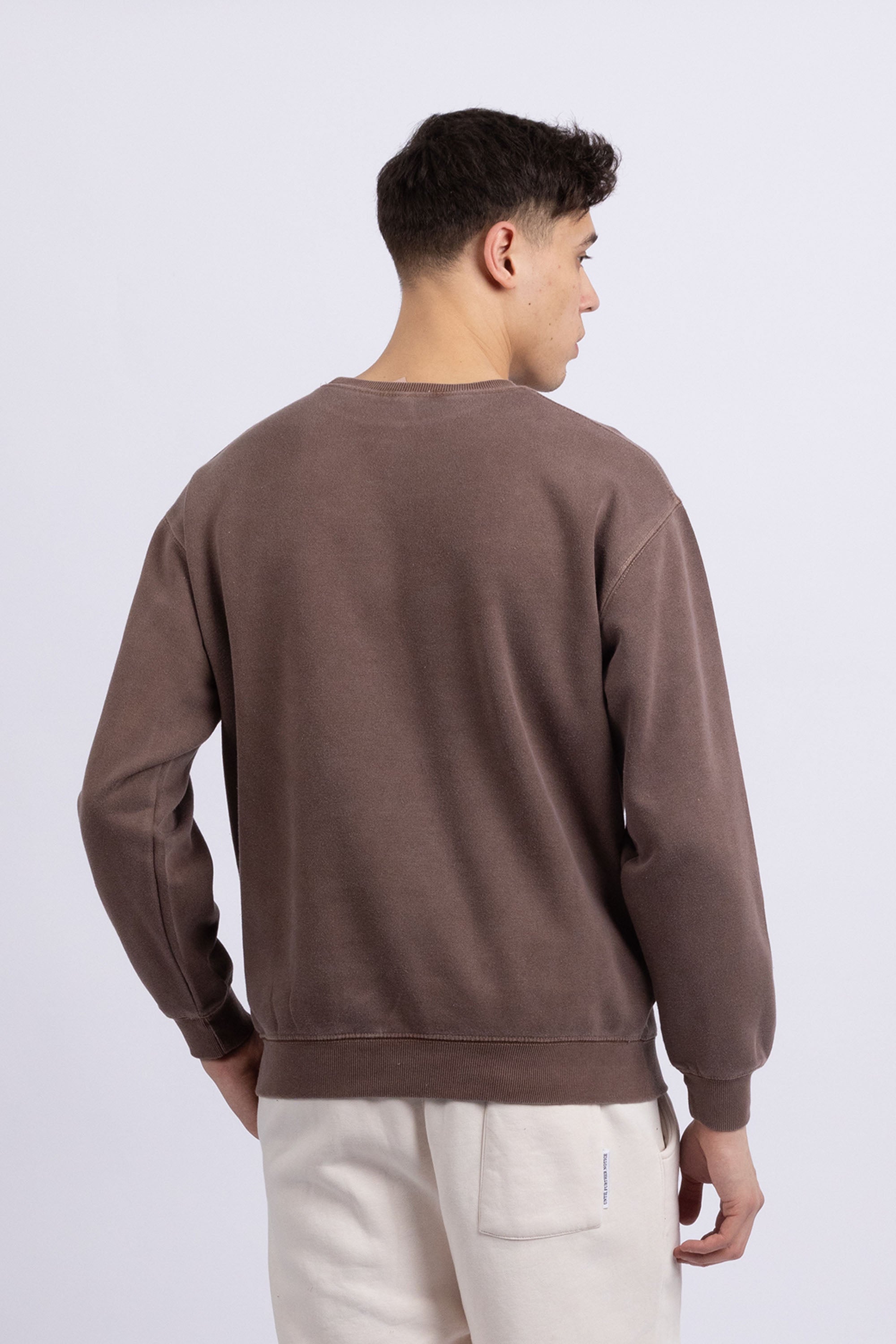 Unisex Acid Washed Plain Sweatshirt