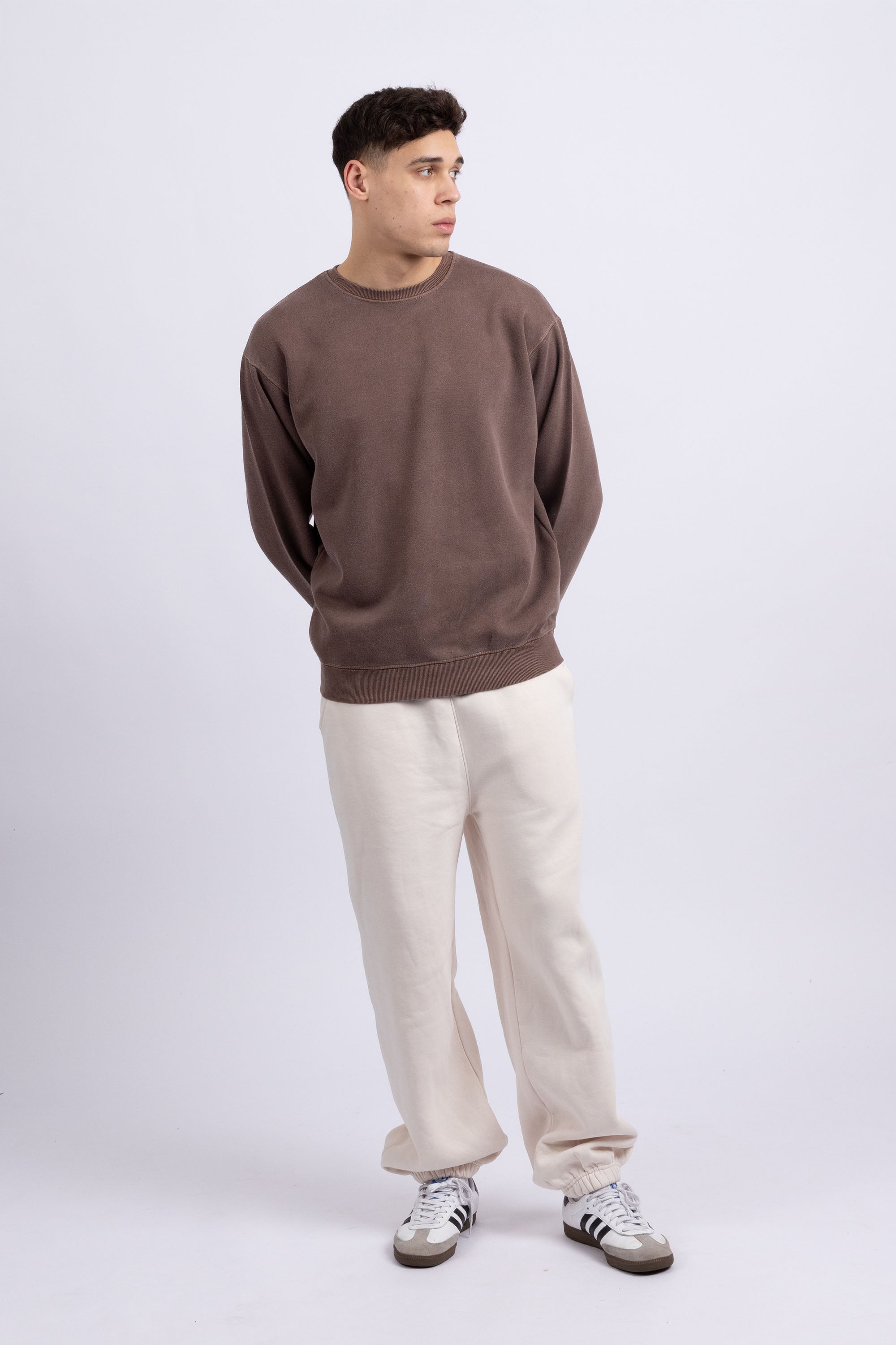 Unisex Acid Washed Plain Sweatshirt