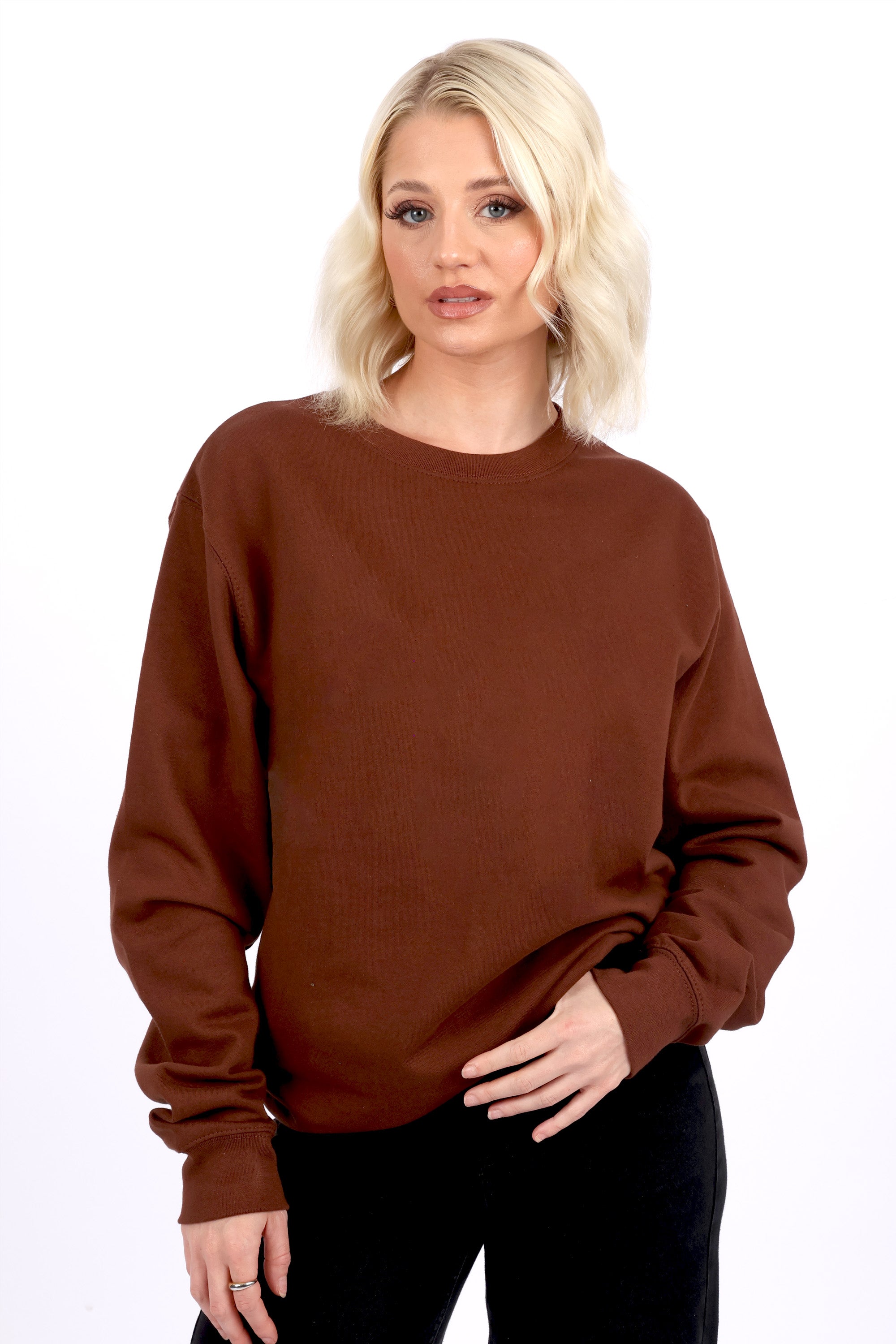 Unisex Crewneck Plain Sweatshirt