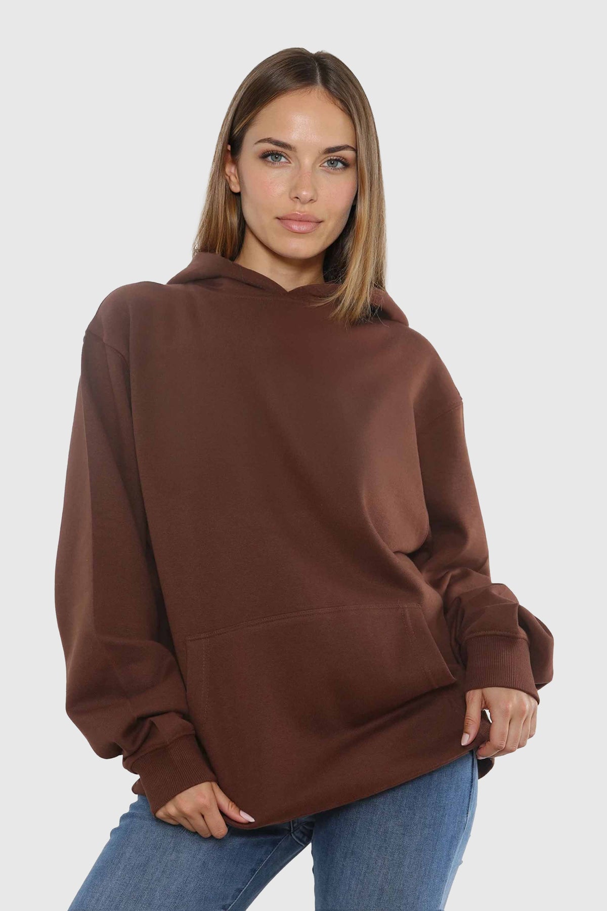 Unisex 280GSM Ringspun Blended Plain Hoodie