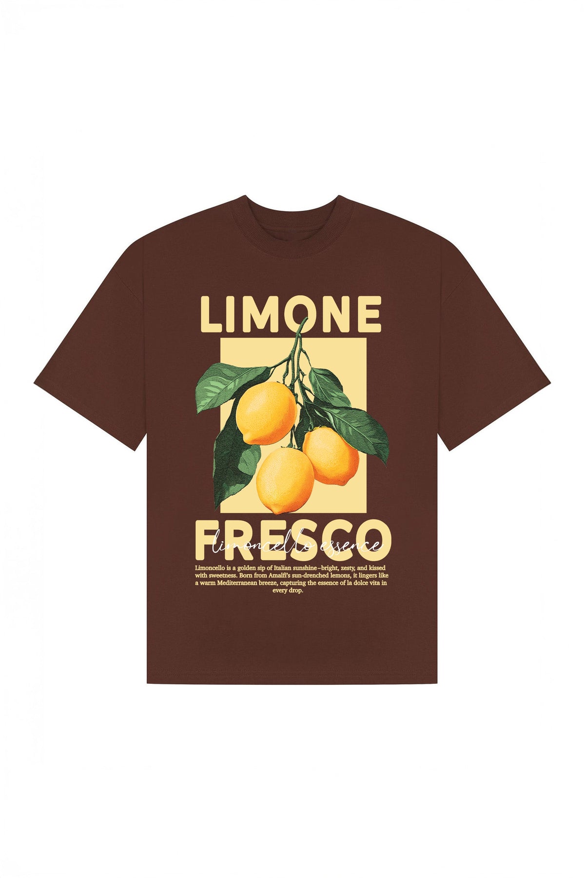 Oversized T-Shirt In Limone Fresco Print