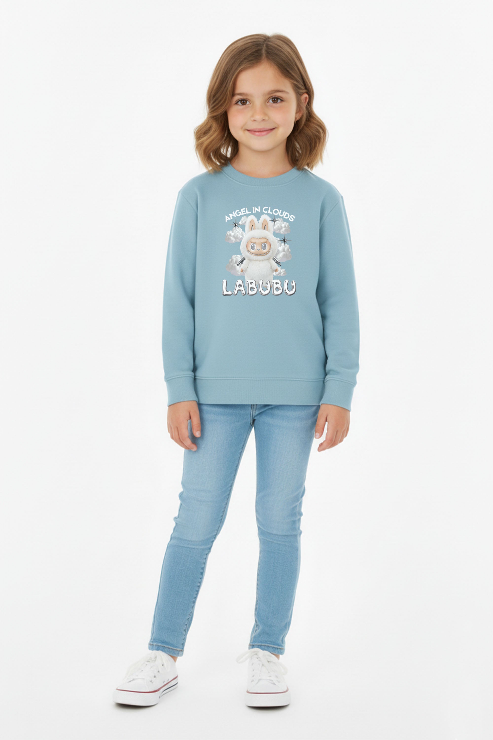 Kids Labubu Cloud Printed Sweatshirt