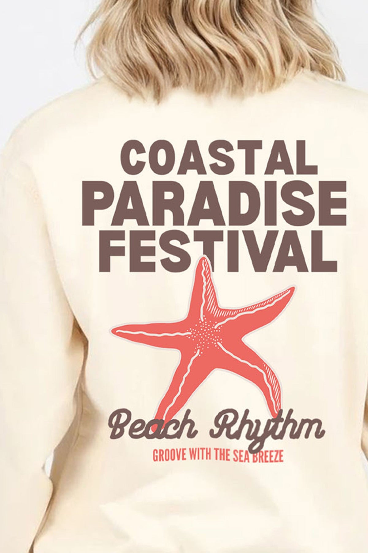 Coastal Paradise Festival Printed Sweatshirt