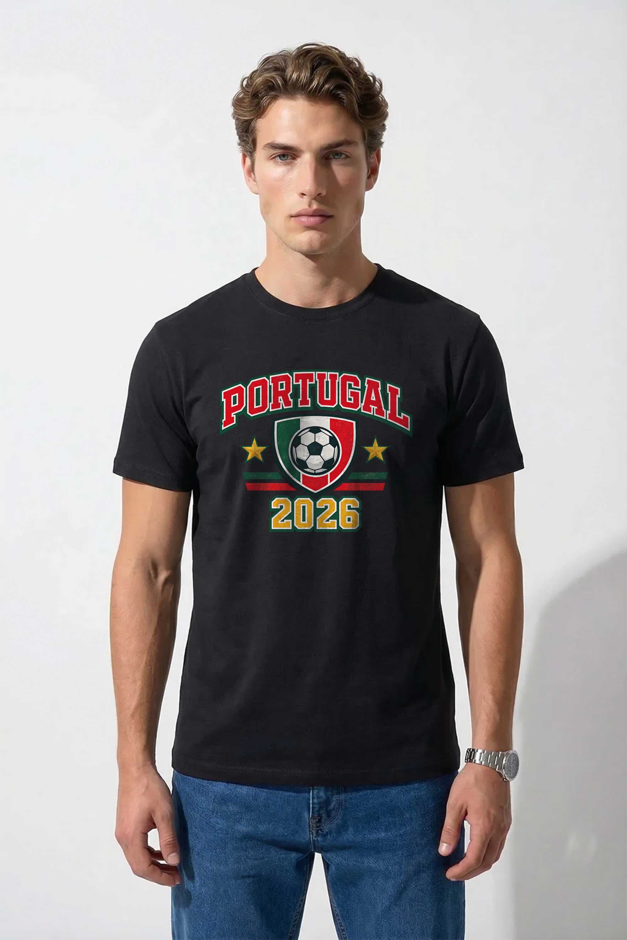 220GSM Regular Fit Portugal Printed T-Shirt
