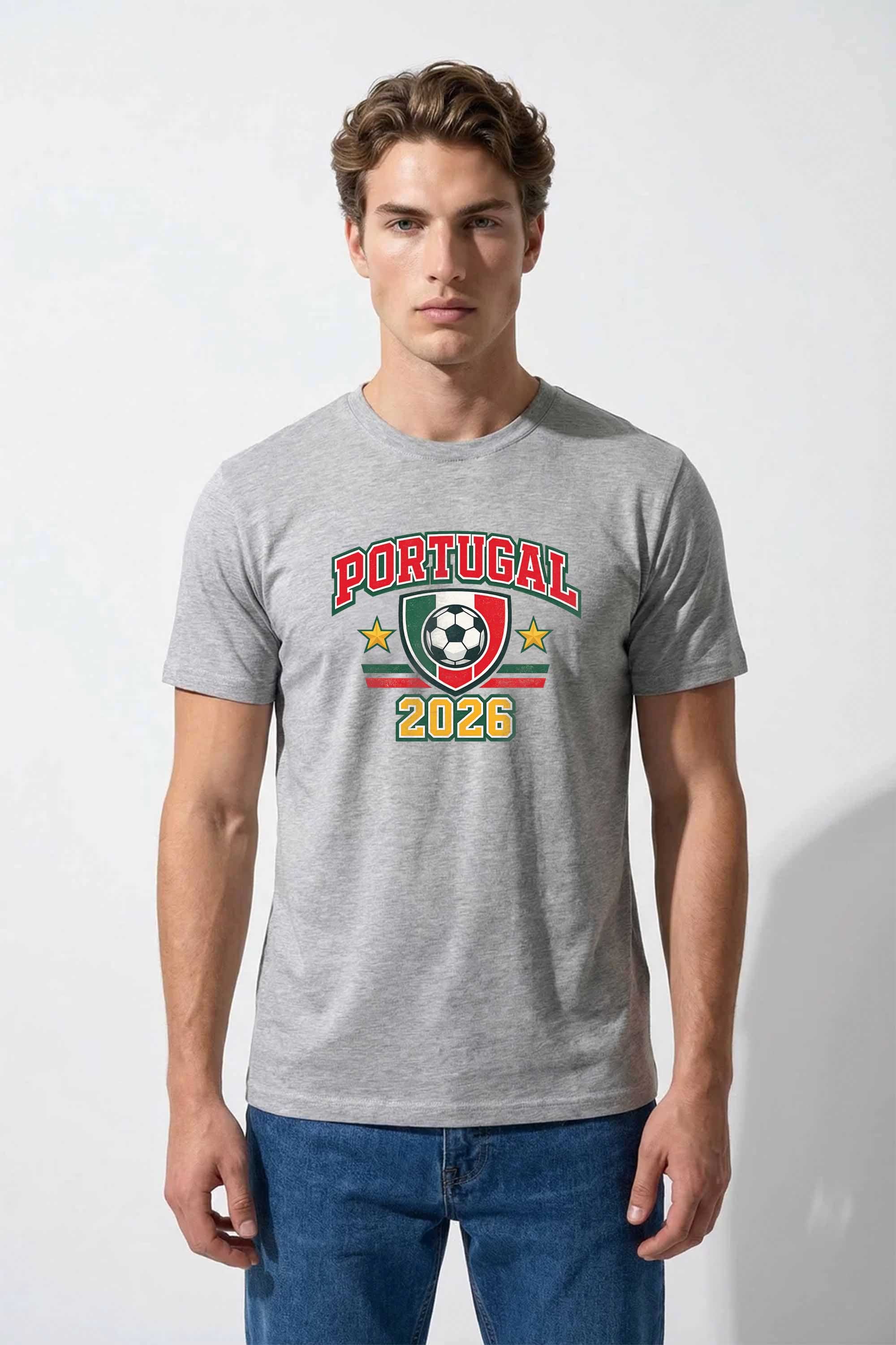 220GSM Regular Fit Portugal Printed T-Shirt
