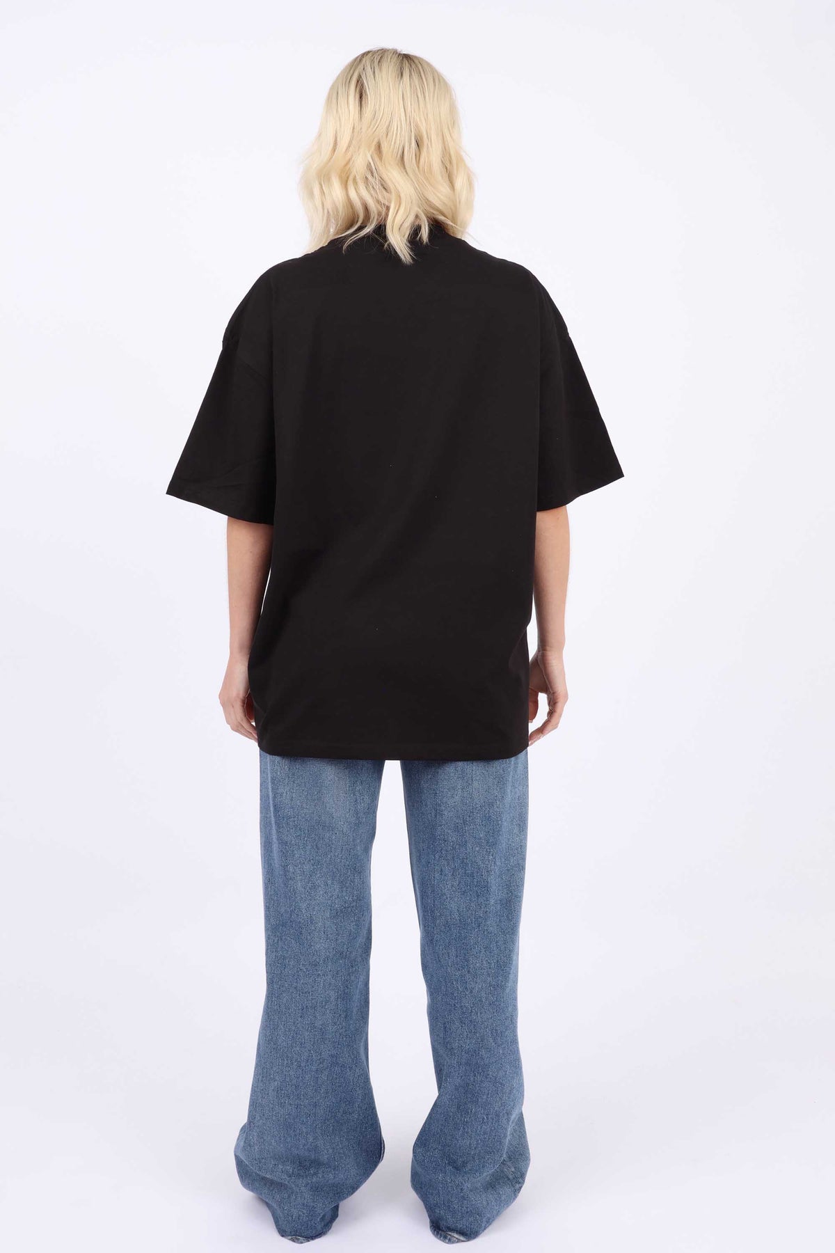 220GSM Oversized T-Shirt in Copenhagen Strawberry Floral Print
