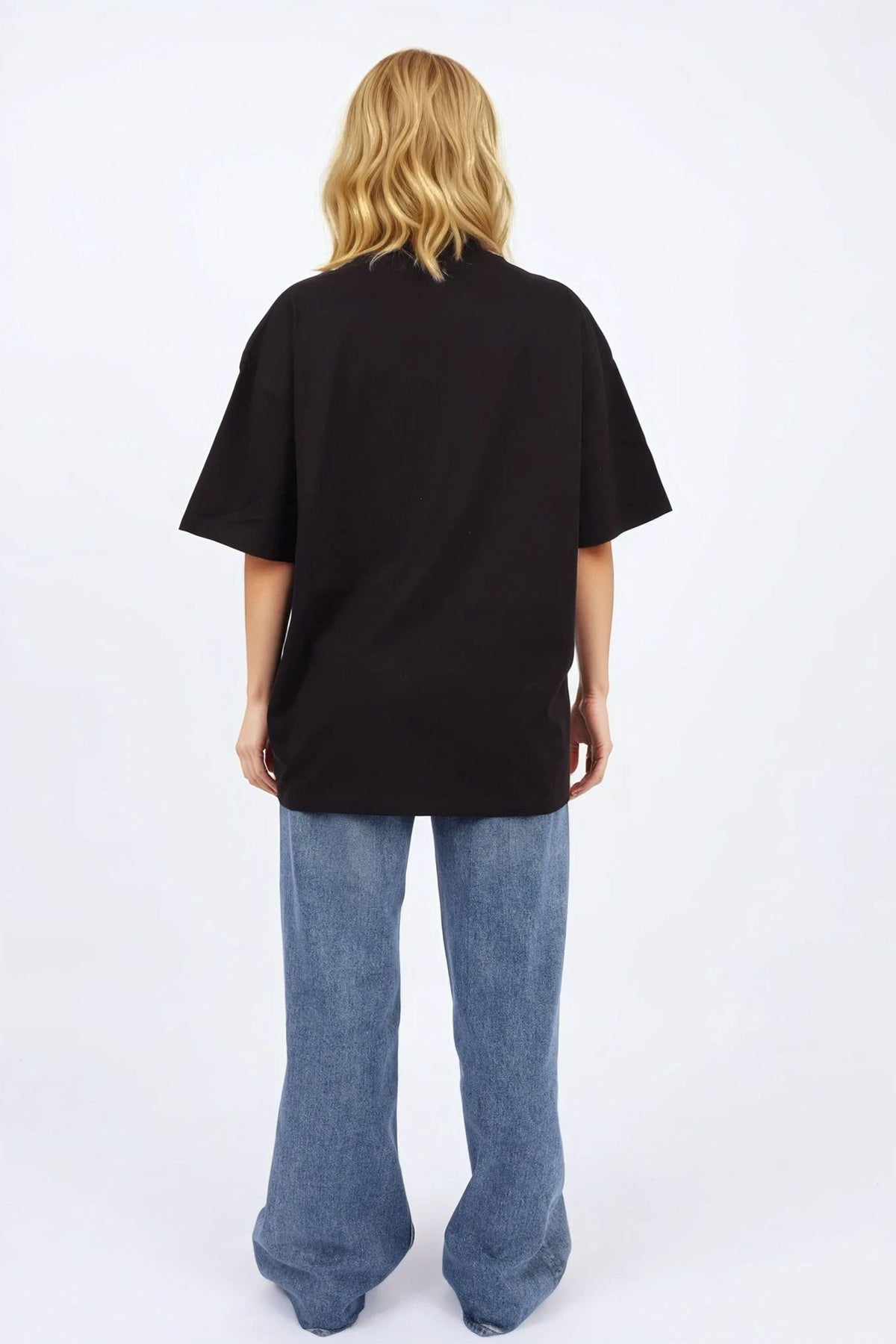220GSM Oversized T-shirt In Pomodoro Club Print