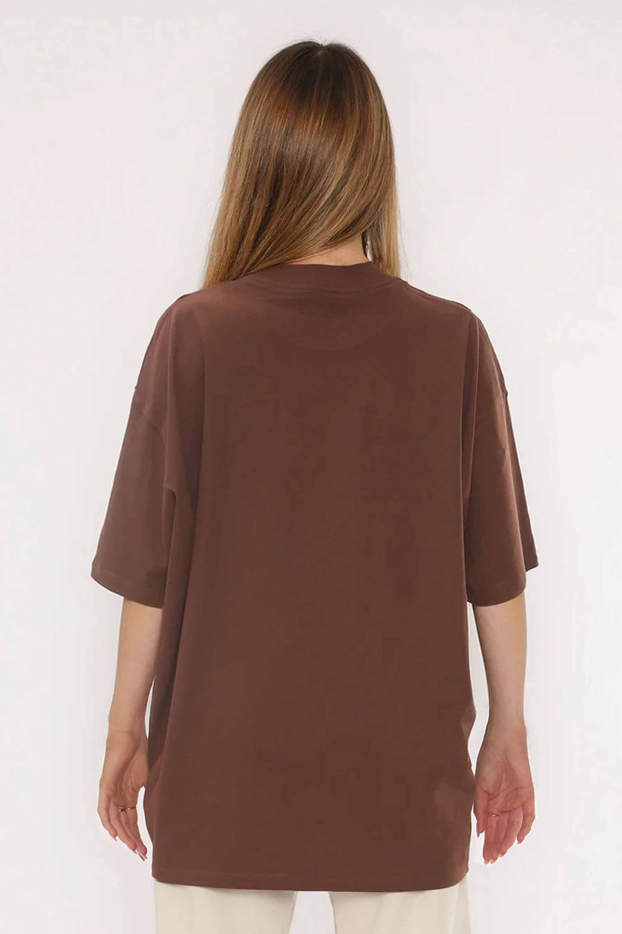 220GSM Oversized T-Shirt in Paws and Cuddles Puppies Print