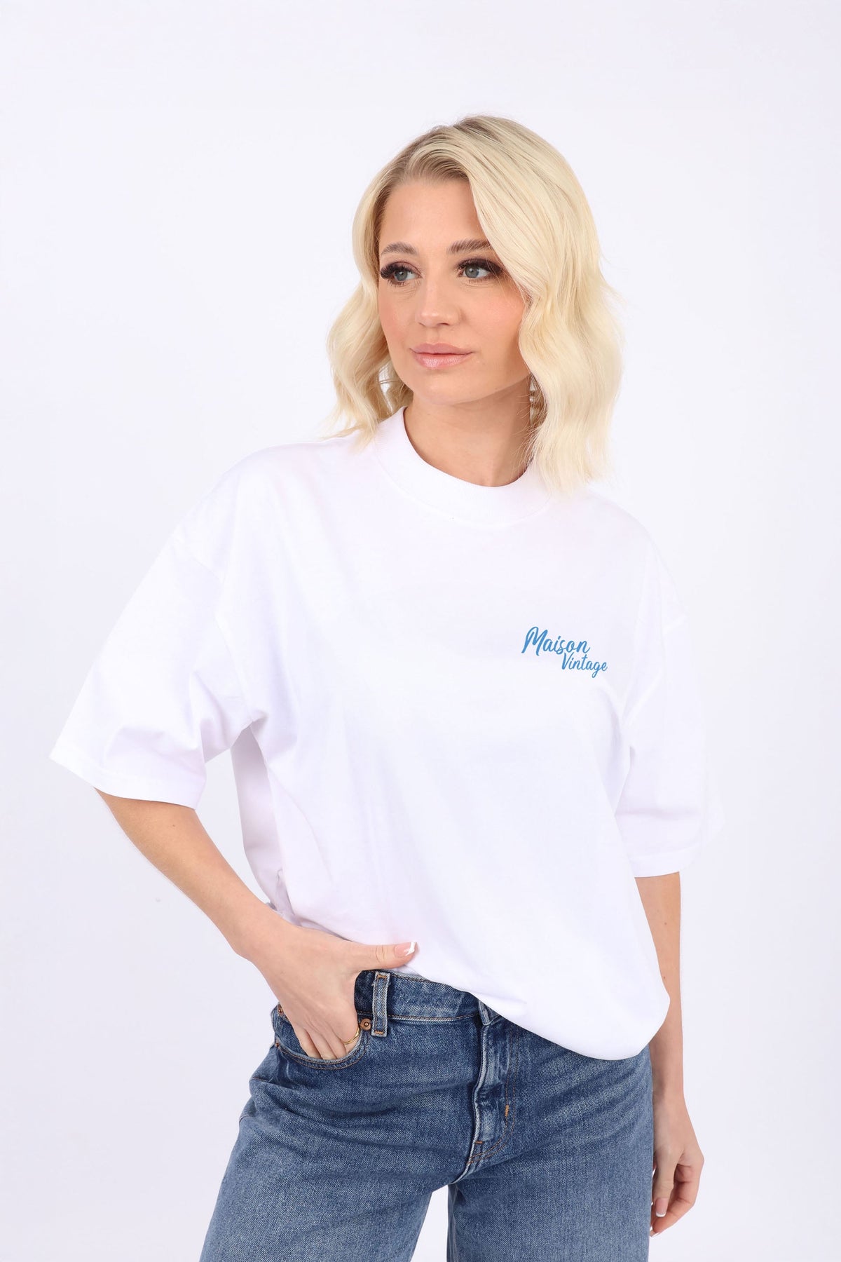 Oversized T-Shirt Maison Vintage Seafood Print