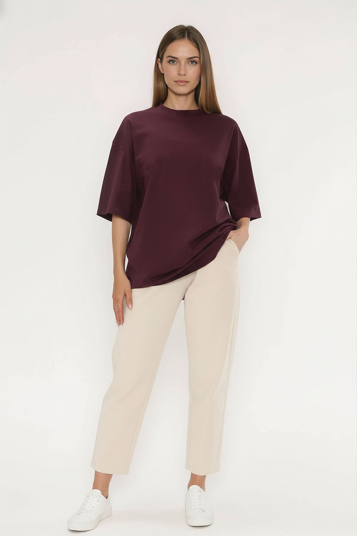 220GSM Unisex Oversized Plain T-Shirts