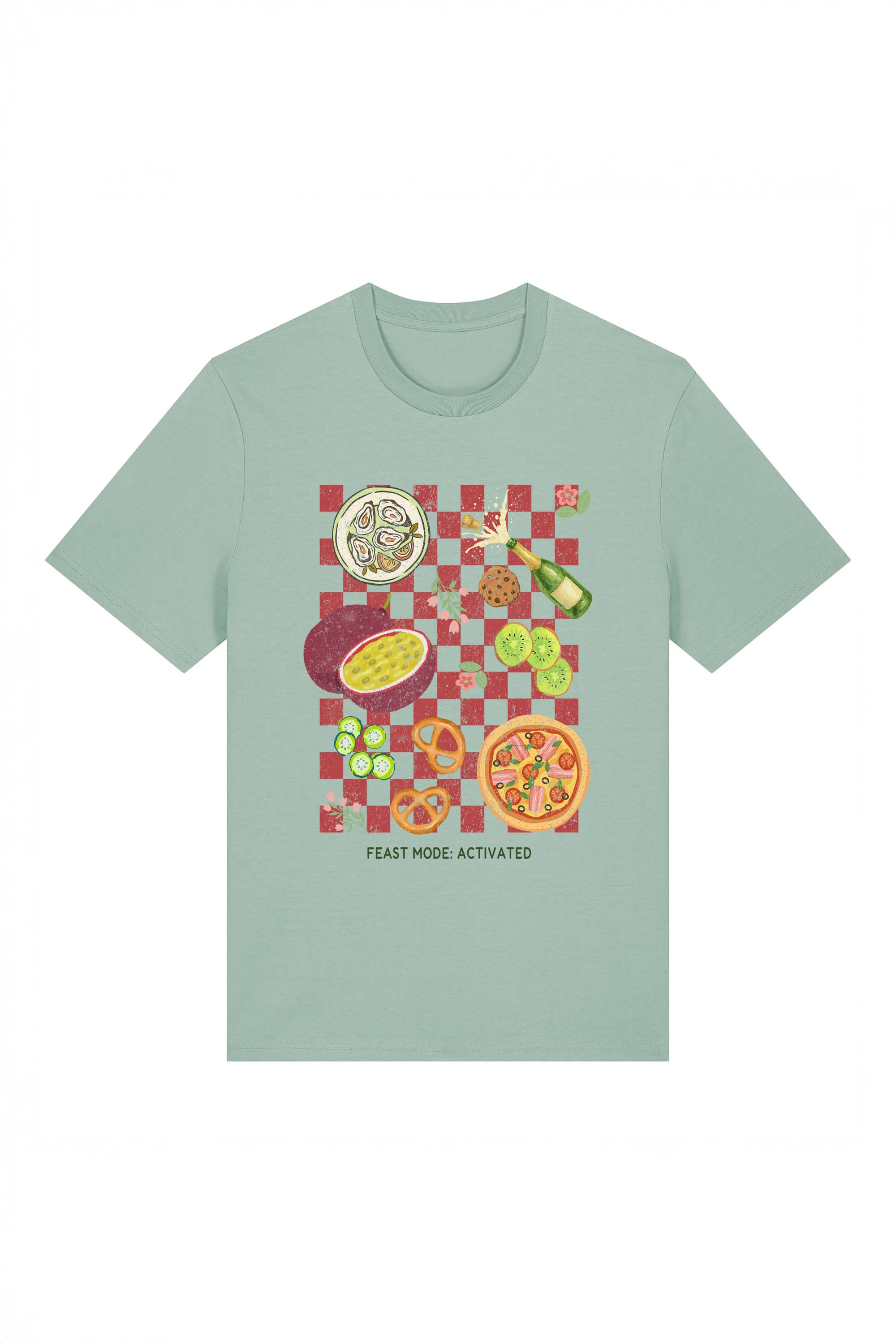 180 GSM Unisex Organic Feast Mood Activated Printed T-Shirt