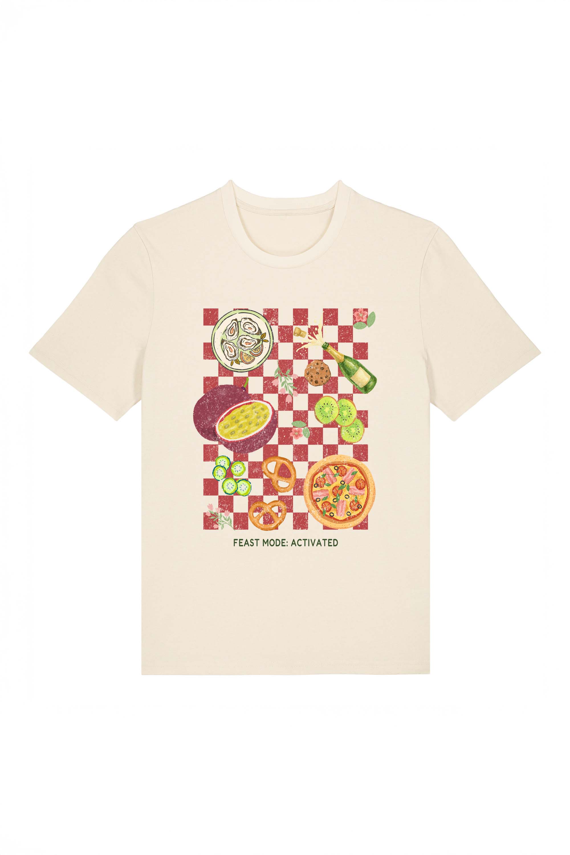 180 GSM Unisex Organic Feast Mood Activated Printed T-Shirt