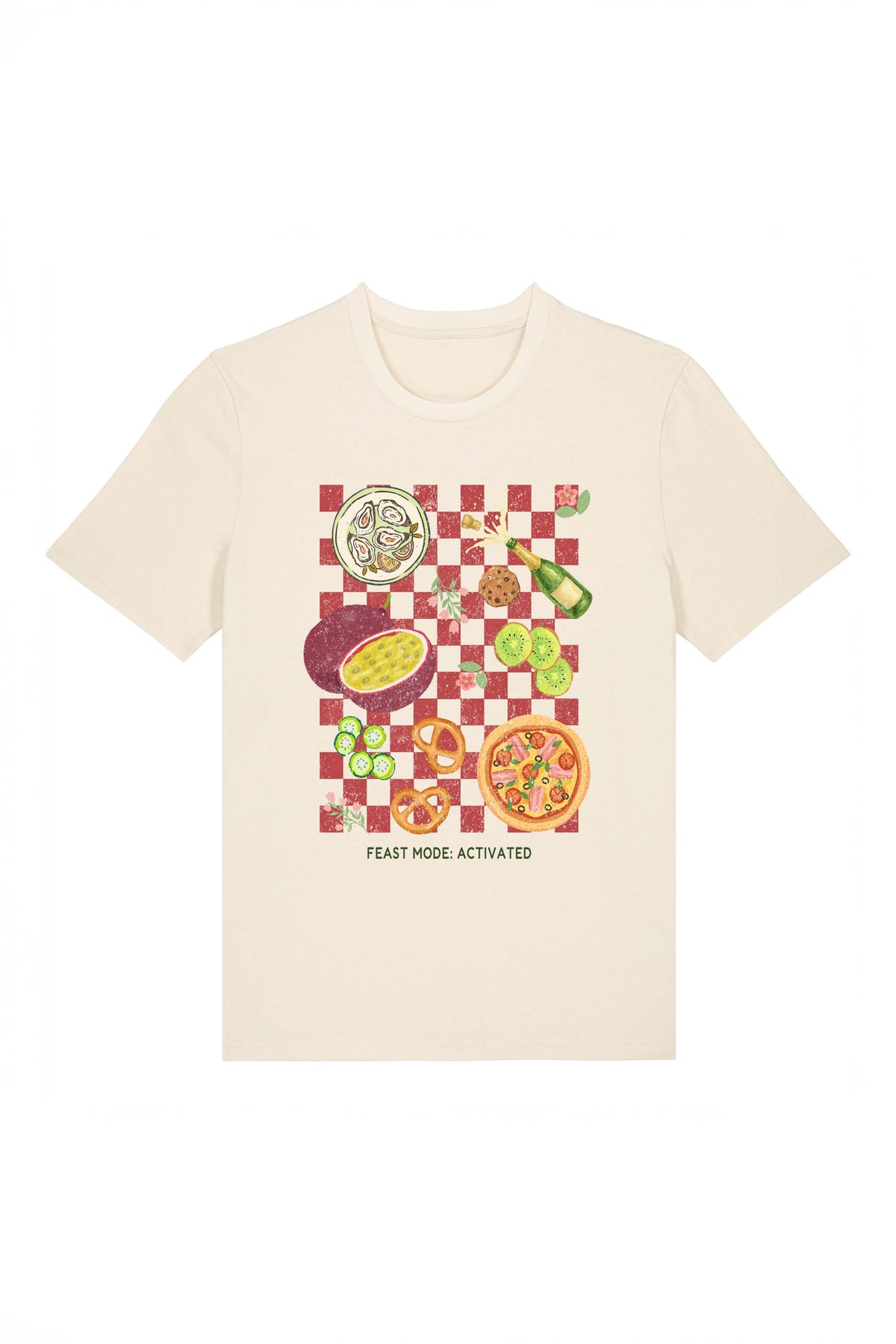 180 GSM Unisex Organic Feast Mood Activated Printed T-Shirt