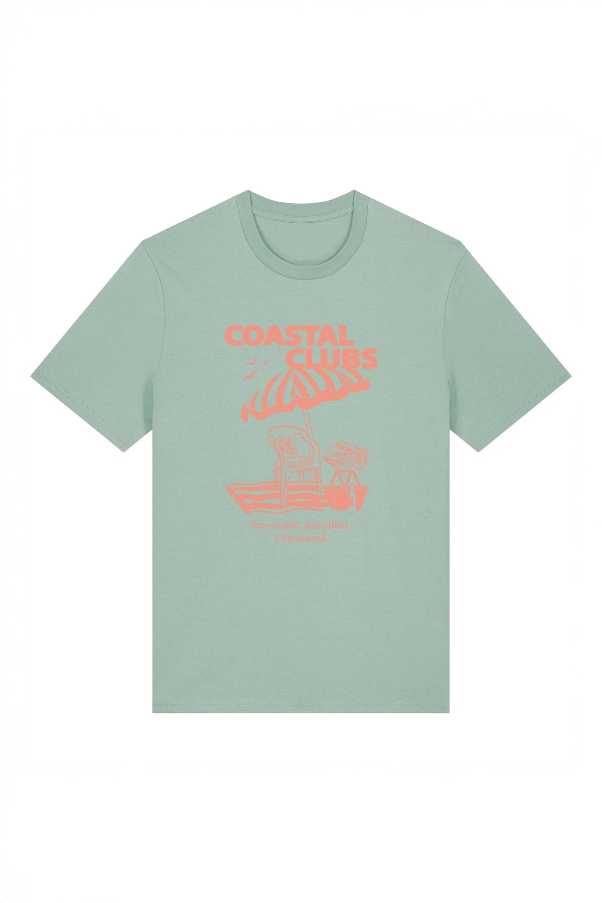 180 GSM Unisex Organic Coastal Club Printed T-shirt