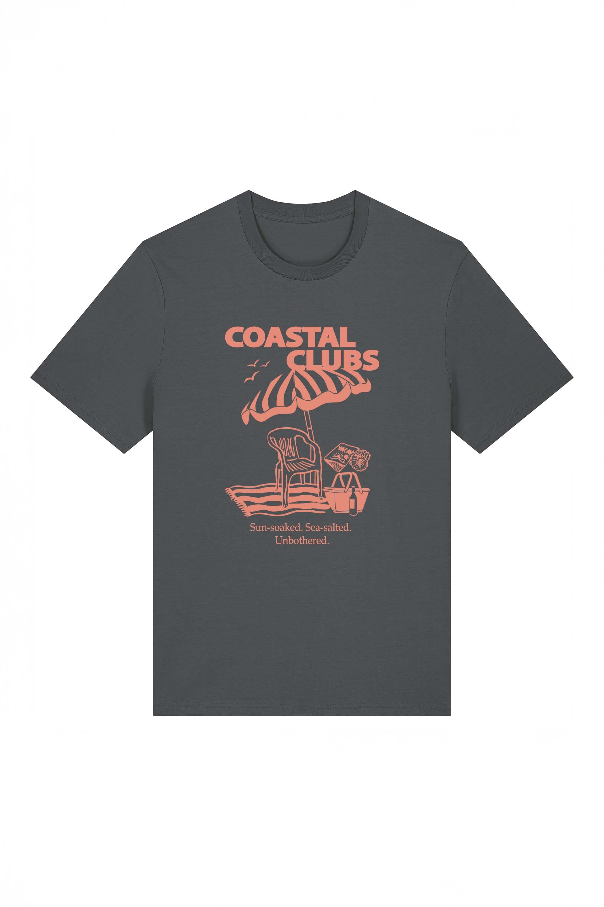 180 GSM Unisex Organic Coastal Club Printed T-shirt