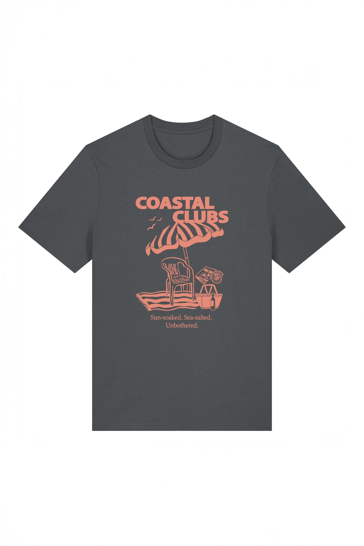 180 GSM Unisex Organic Coastal Club Printed T-shirt
