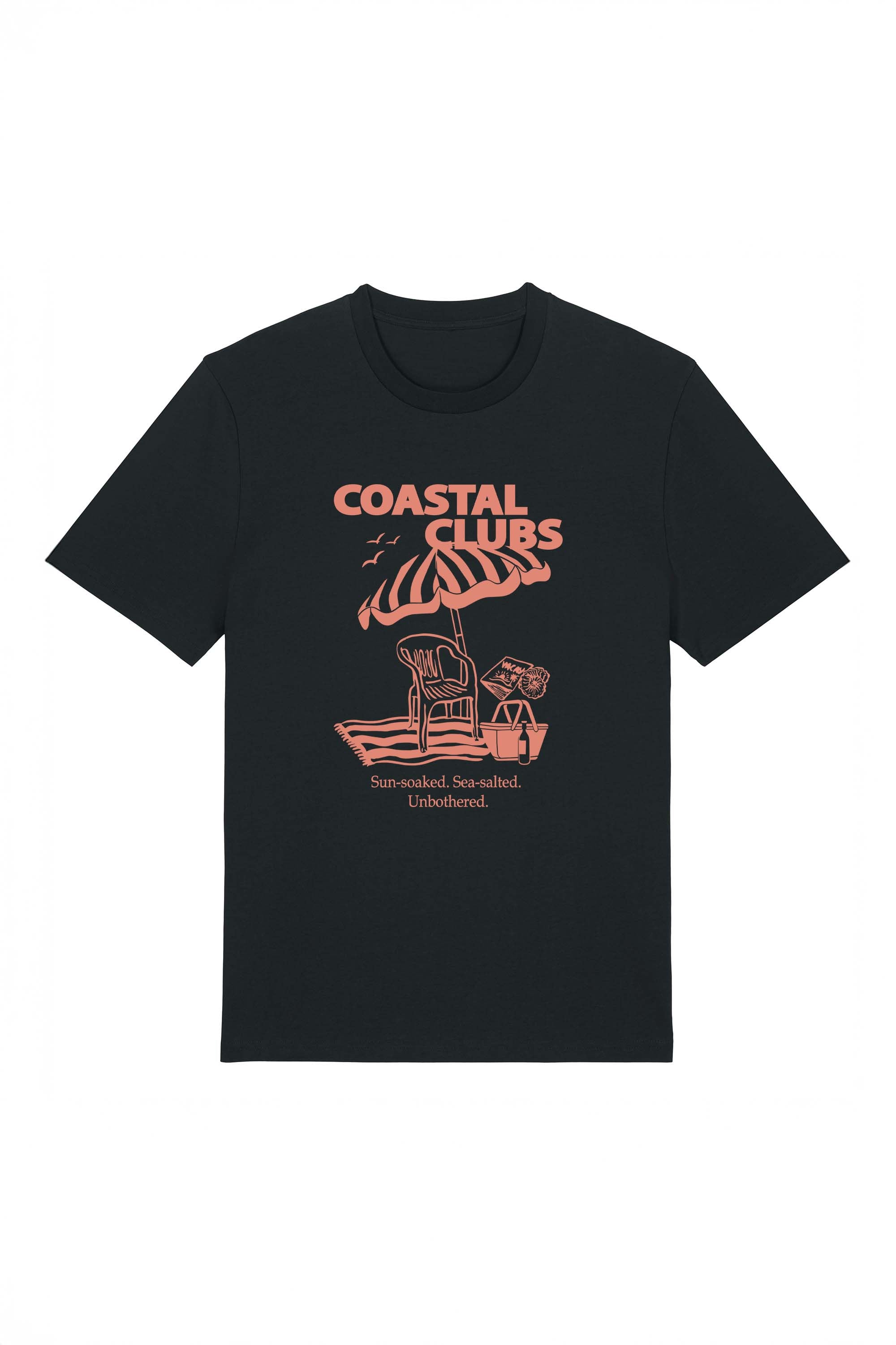 180 GSM Unisex Organic Coastal Club Printed T-shirt