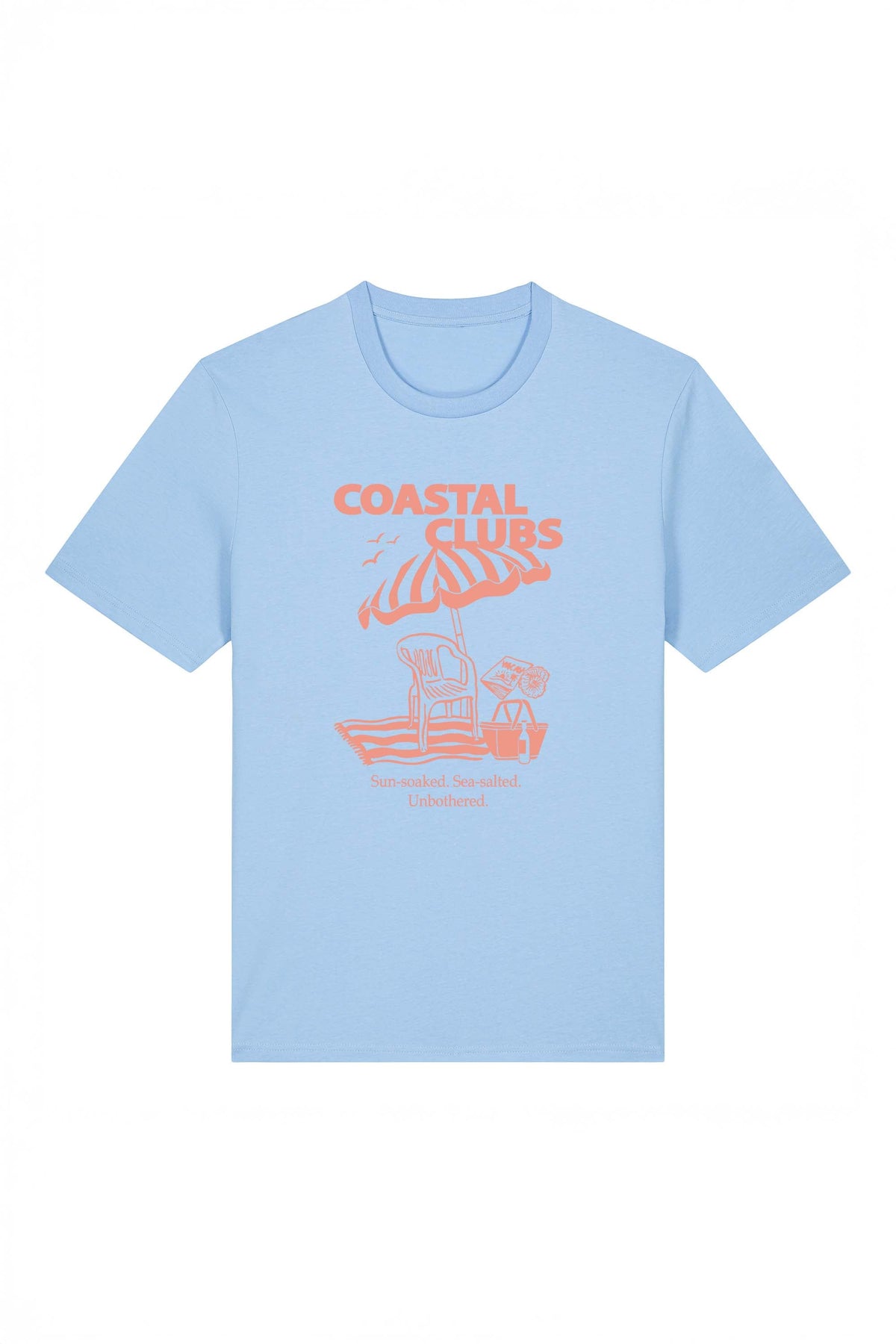 180 GSM Unisex Organic Coastal Club Printed T-shirt