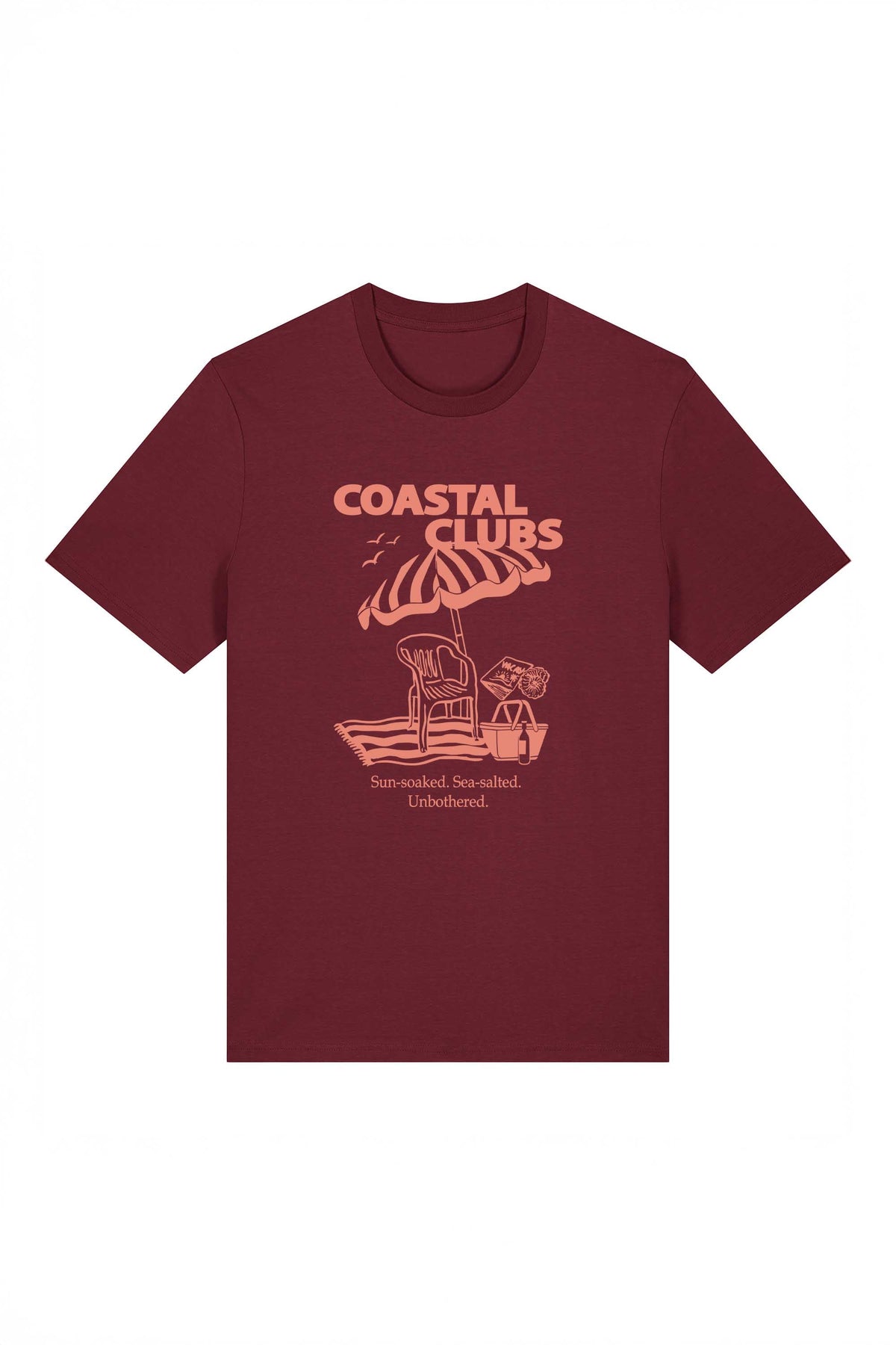 180 GSM Unisex Organic Coastal Club Printed T-shirt