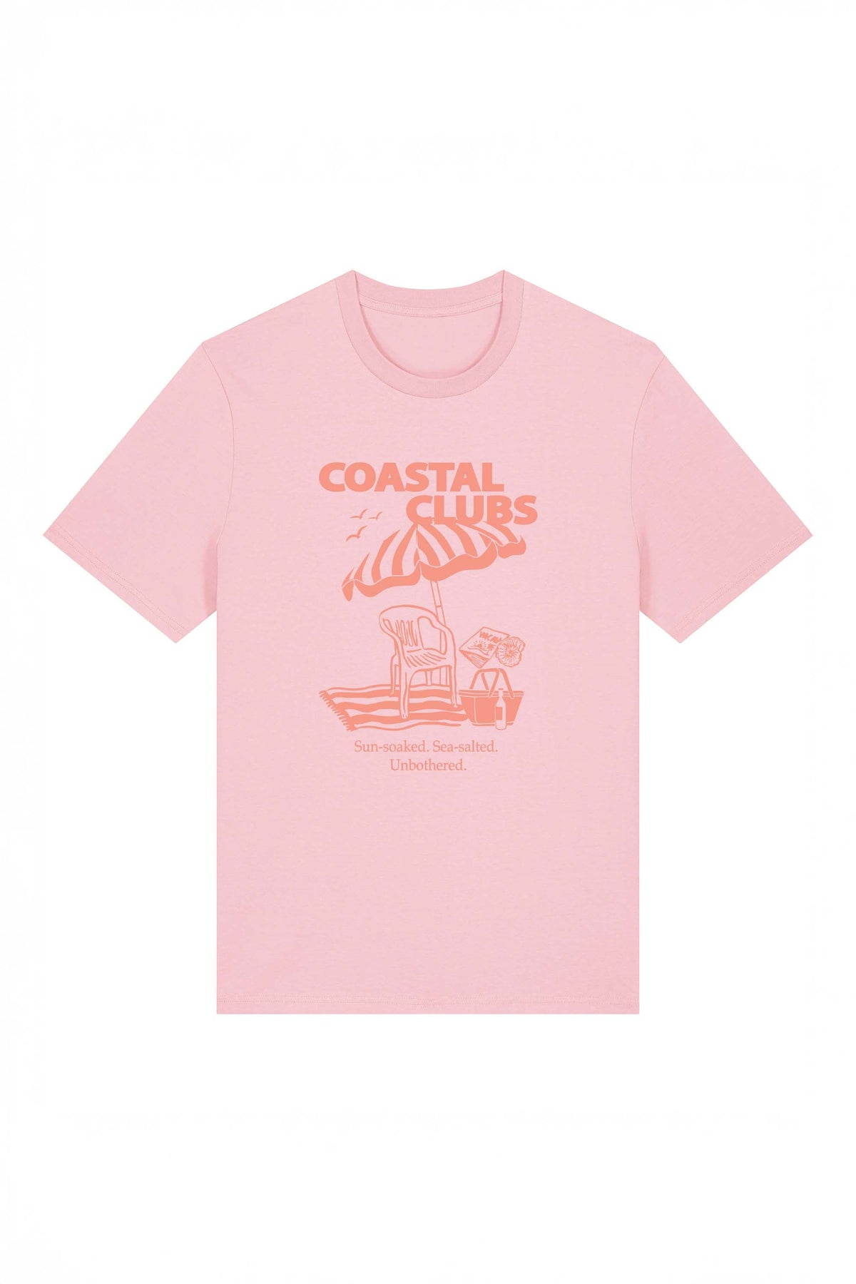 180 GSM Unisex Organic Coastal Club Printed T-shirt