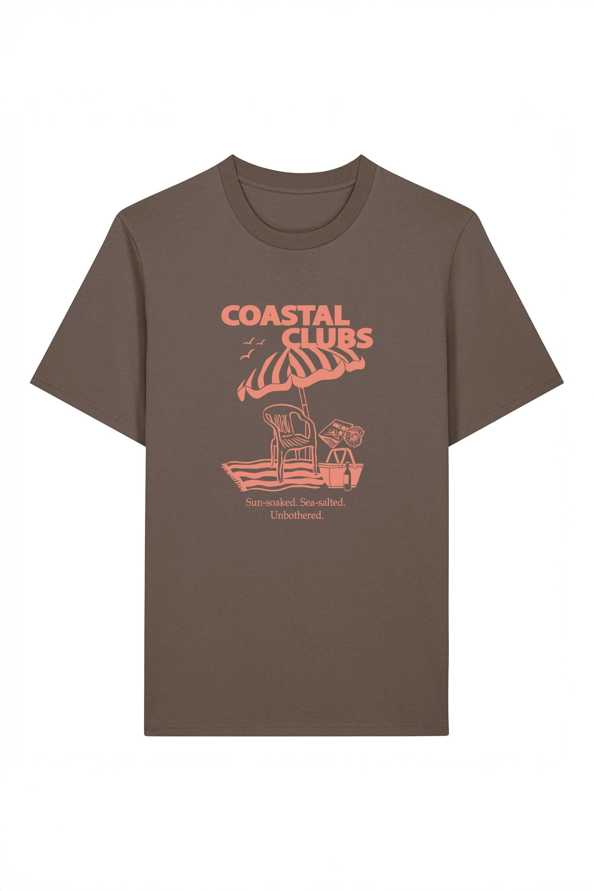 180 GSM Unisex Organic Coastal Club Printed T-shirt
