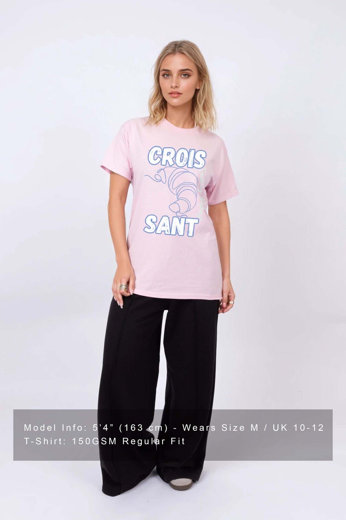 Regular Fit T-Shirt in Croissant Print