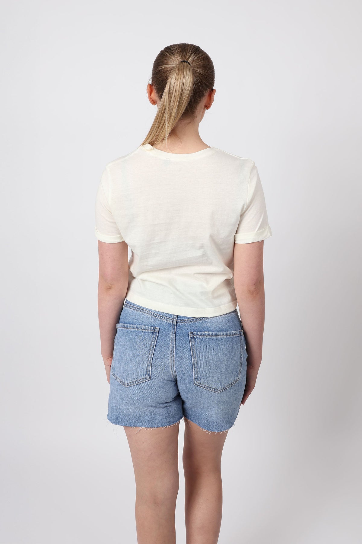 Cropped T-Shirt In Pomo Doro Tomato Print (Pack Of 6)