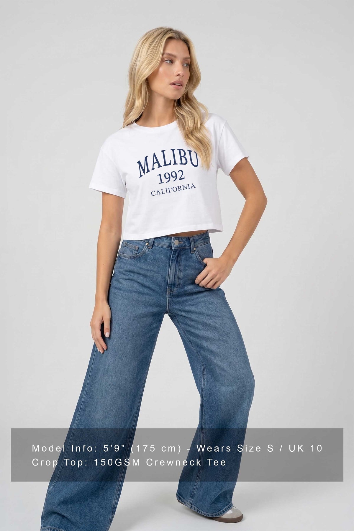 Cropped T-shirt in Malibu Print