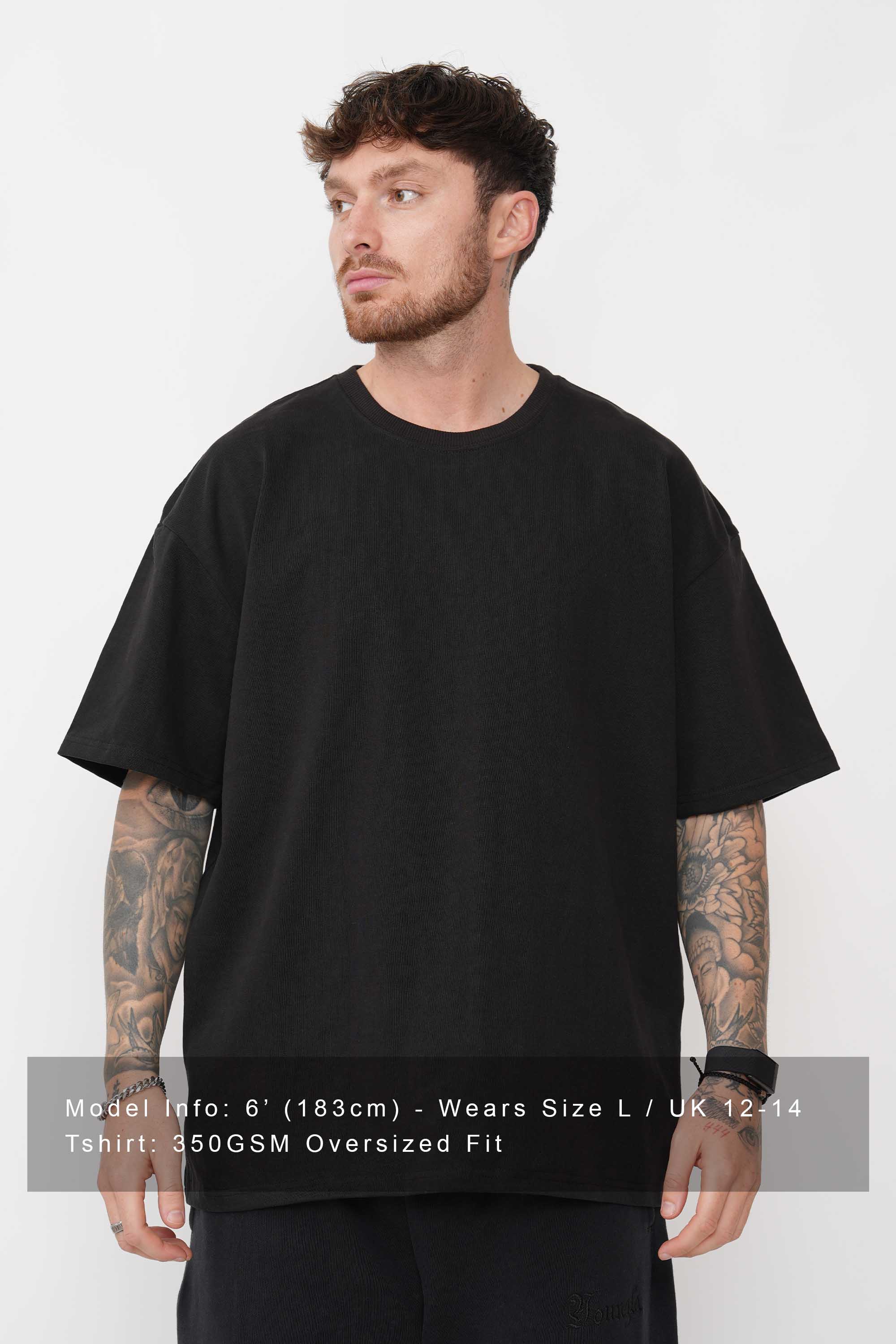 350GSM Unisex Plain Heavyweight Organic T-shirt