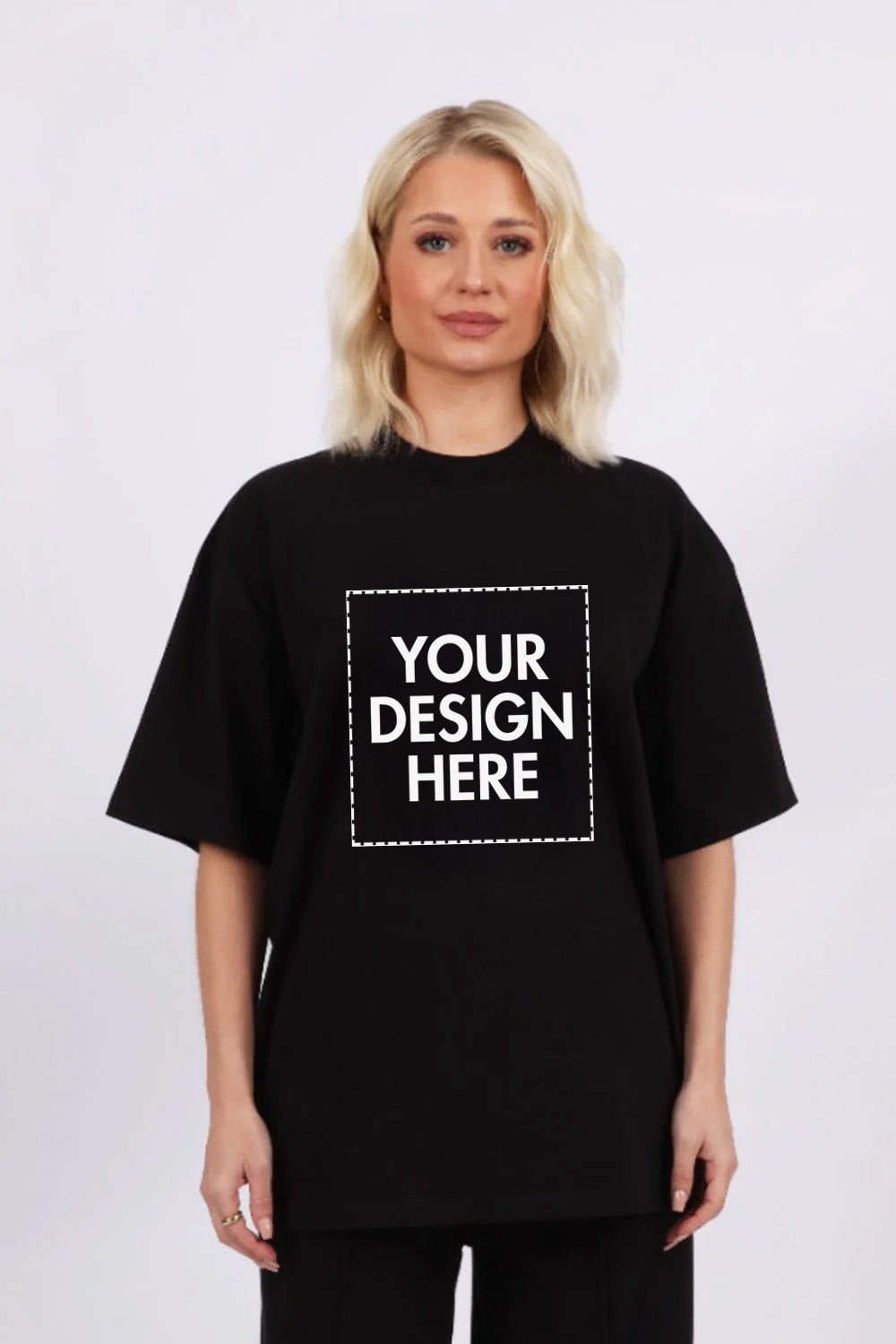 220GSM Oversized Custom Printed T-Shirt