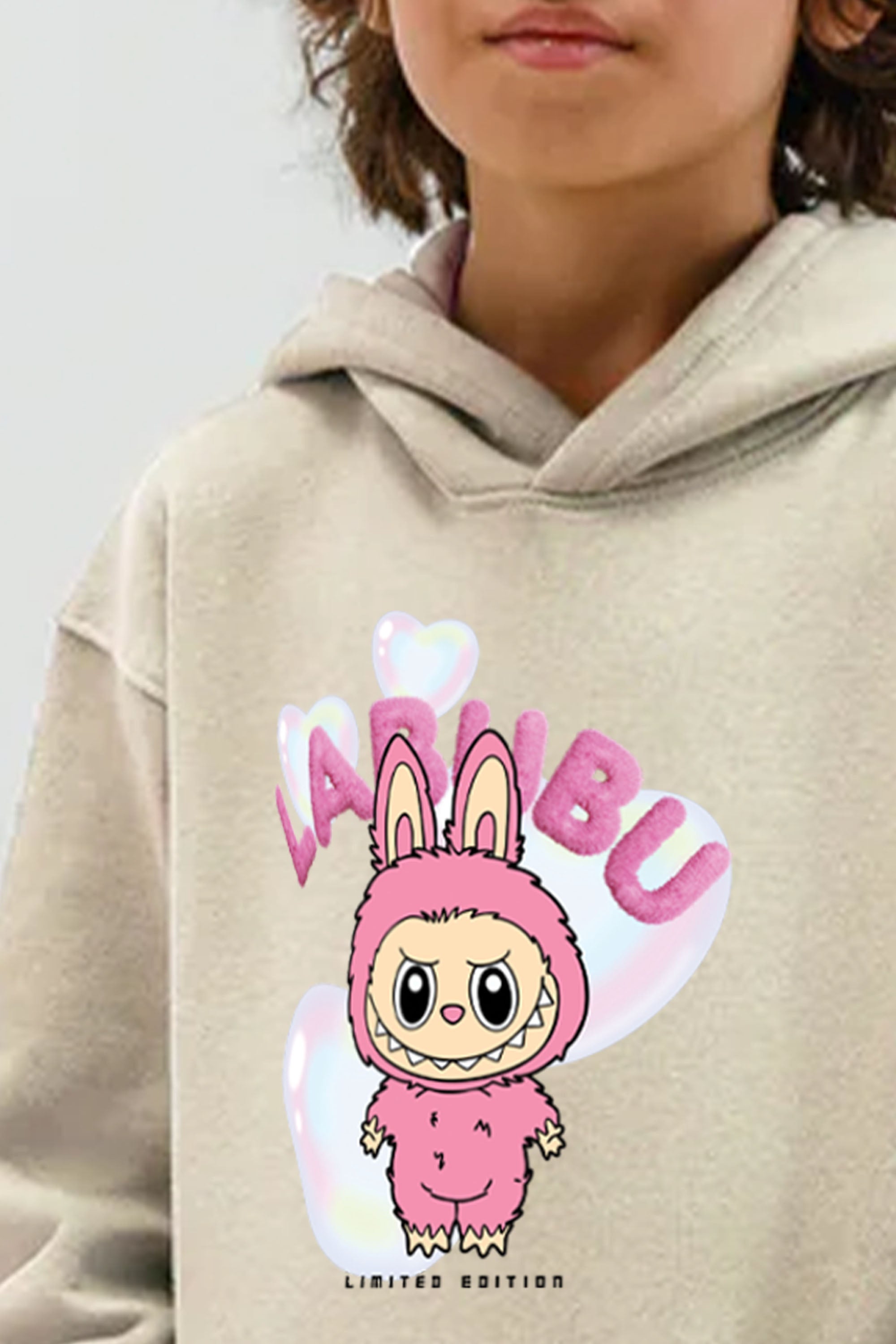 Kids Cute Labubu Printed Hoodie & Joggers set (Pack of 5)